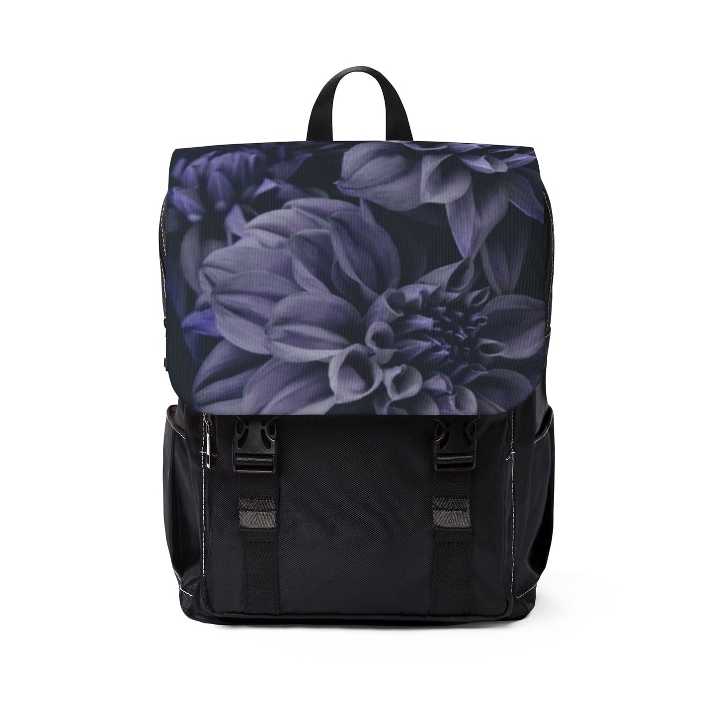 Blue Dahlia Flap Backpack