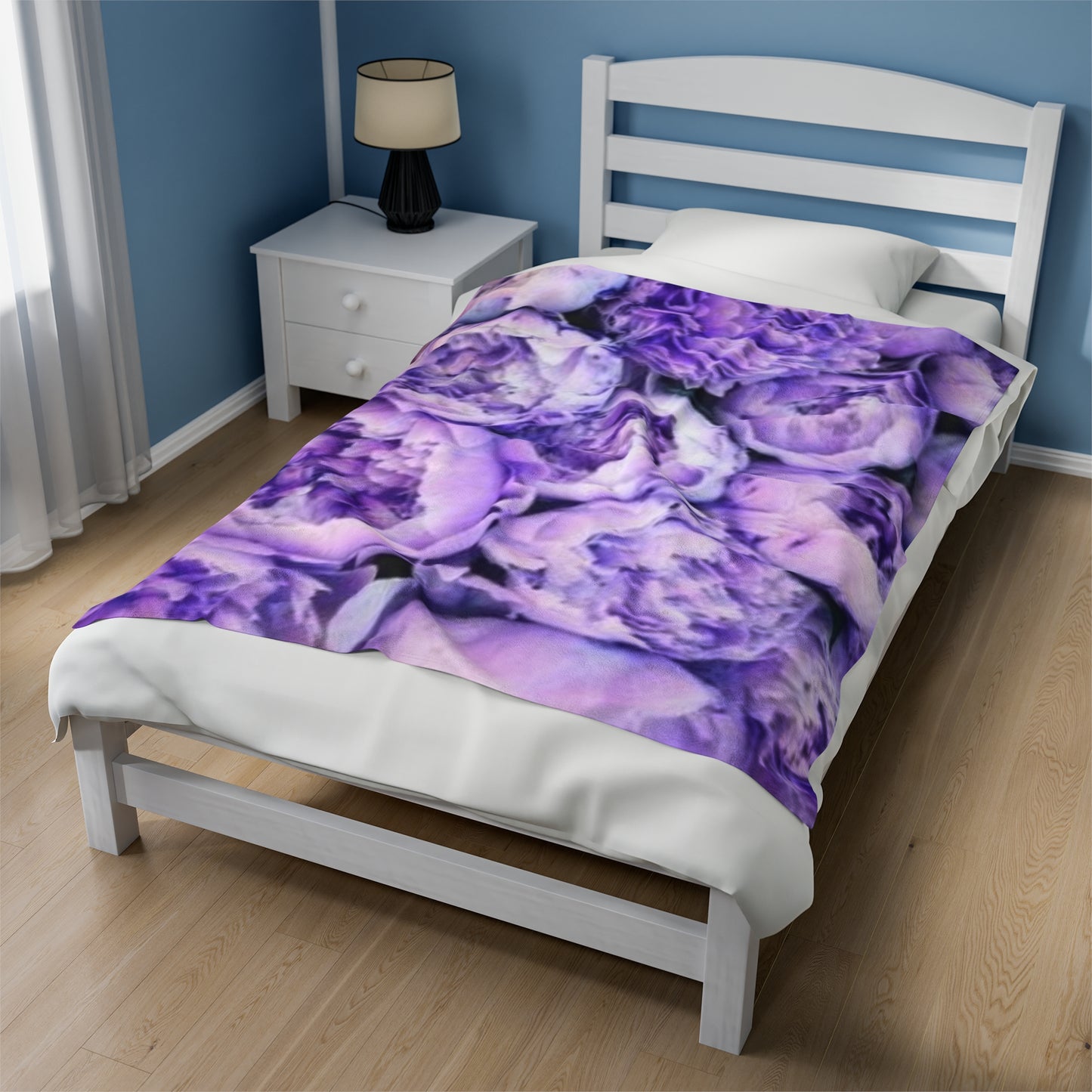Purple Peony Blanket