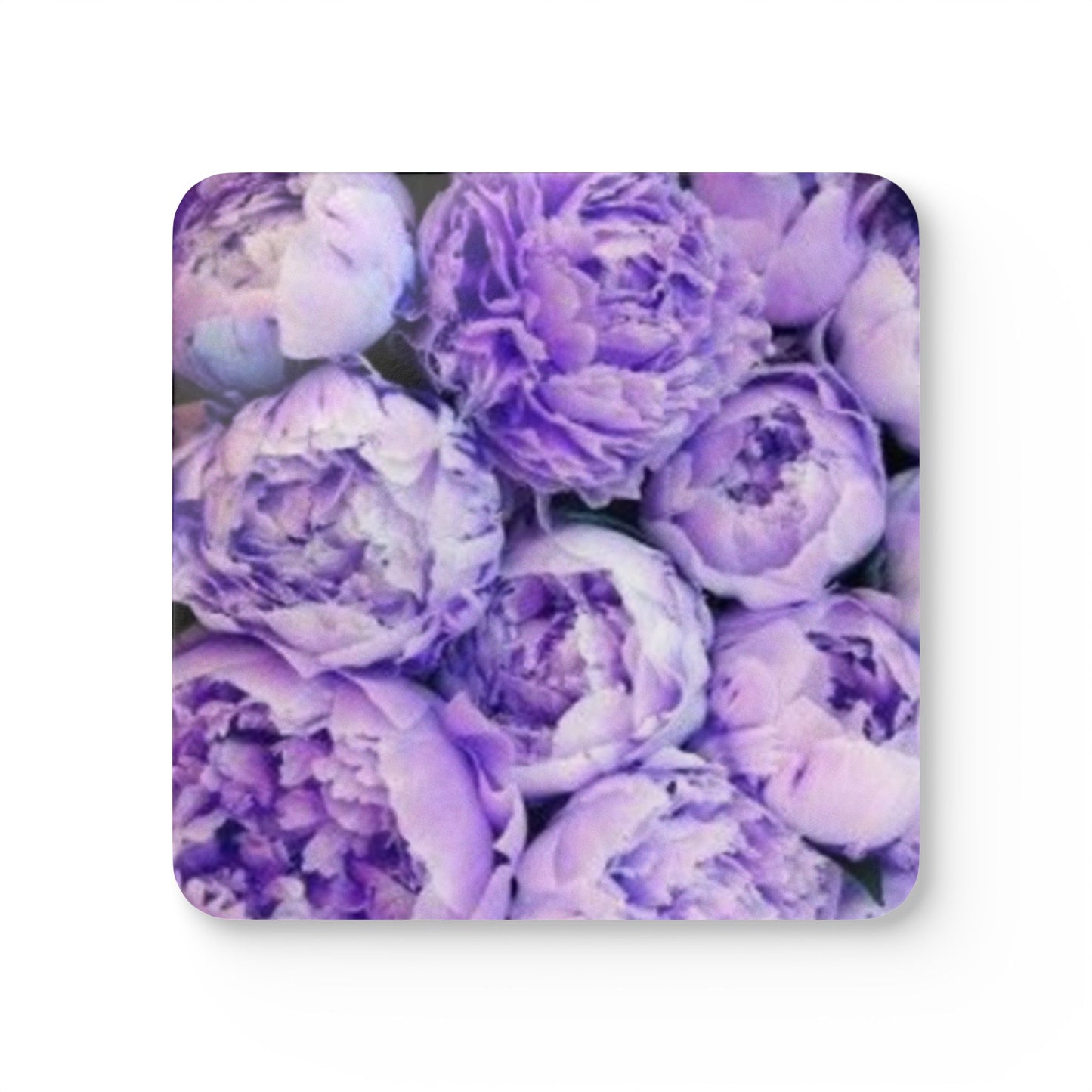 Purple Peony Coaster Set