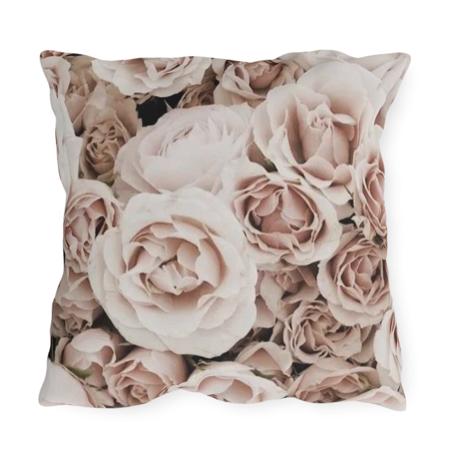 Light Pink Roses Outdoor Pillow