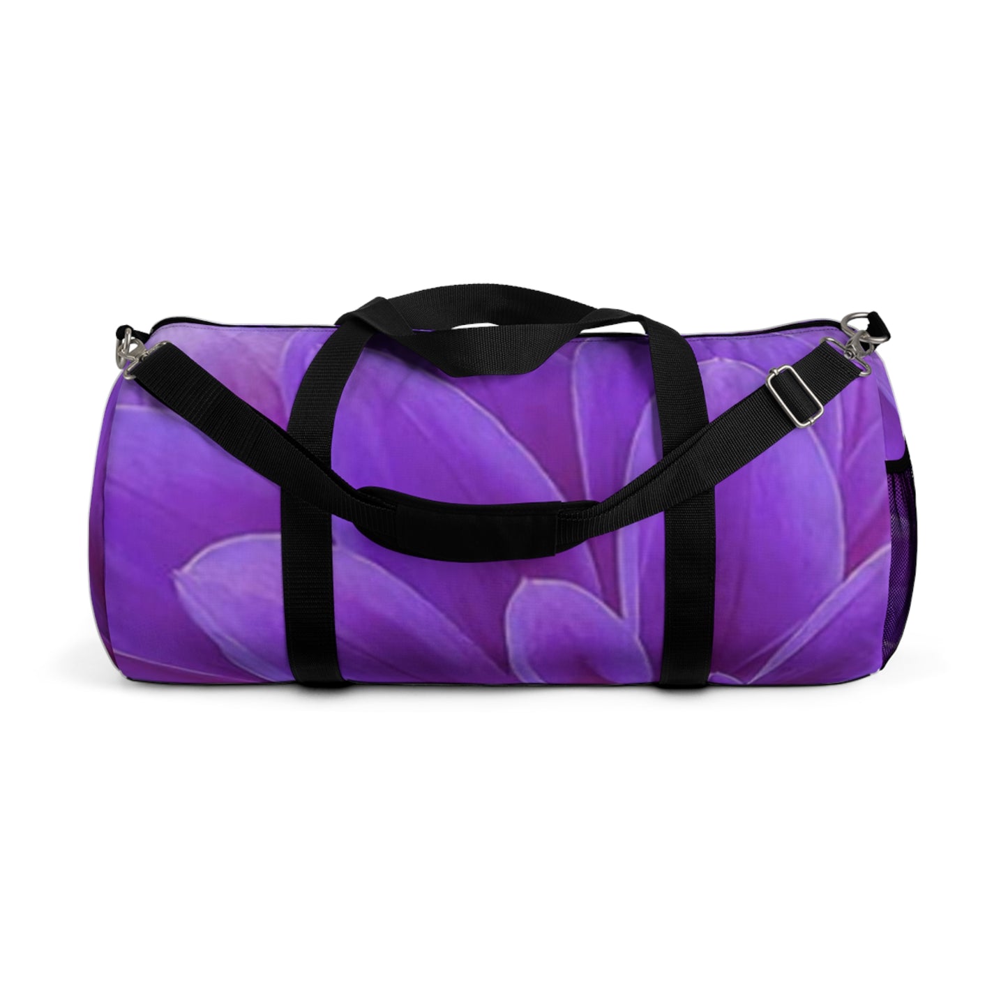Purple Dahlia Floral Duffel Bag for Gym