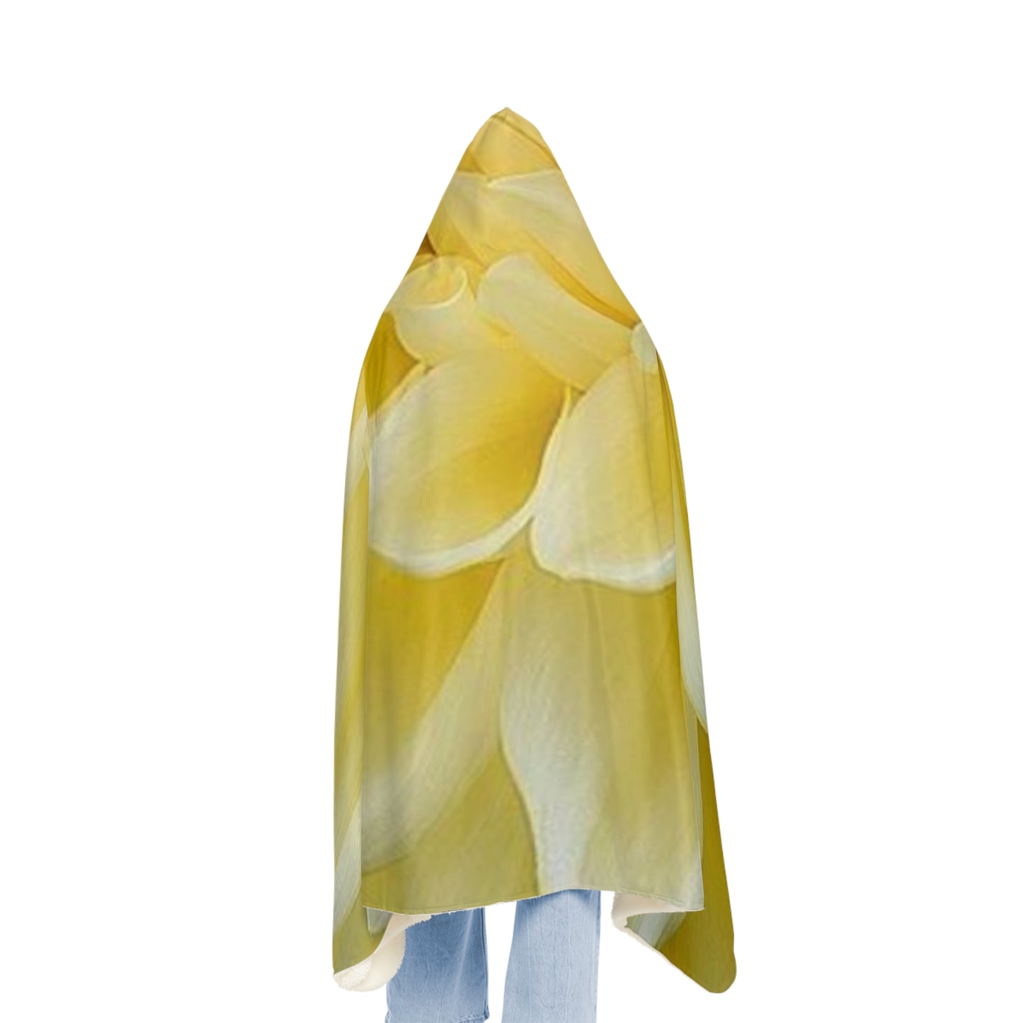 Yellow Dahlia Hood Blanket