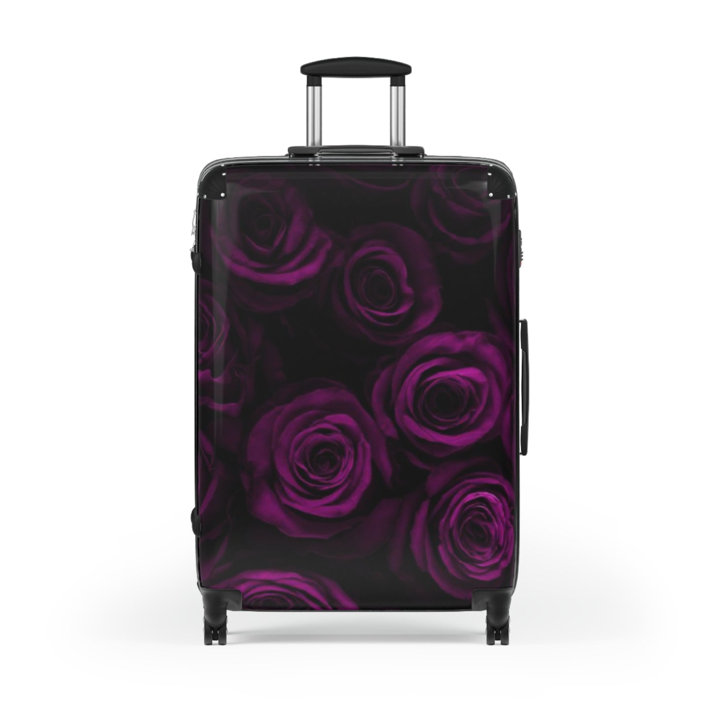 Dark Purple Roses Suitcase