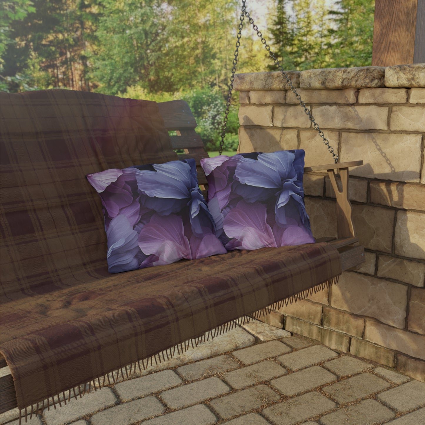 Floral Flow Outdoor Pillow