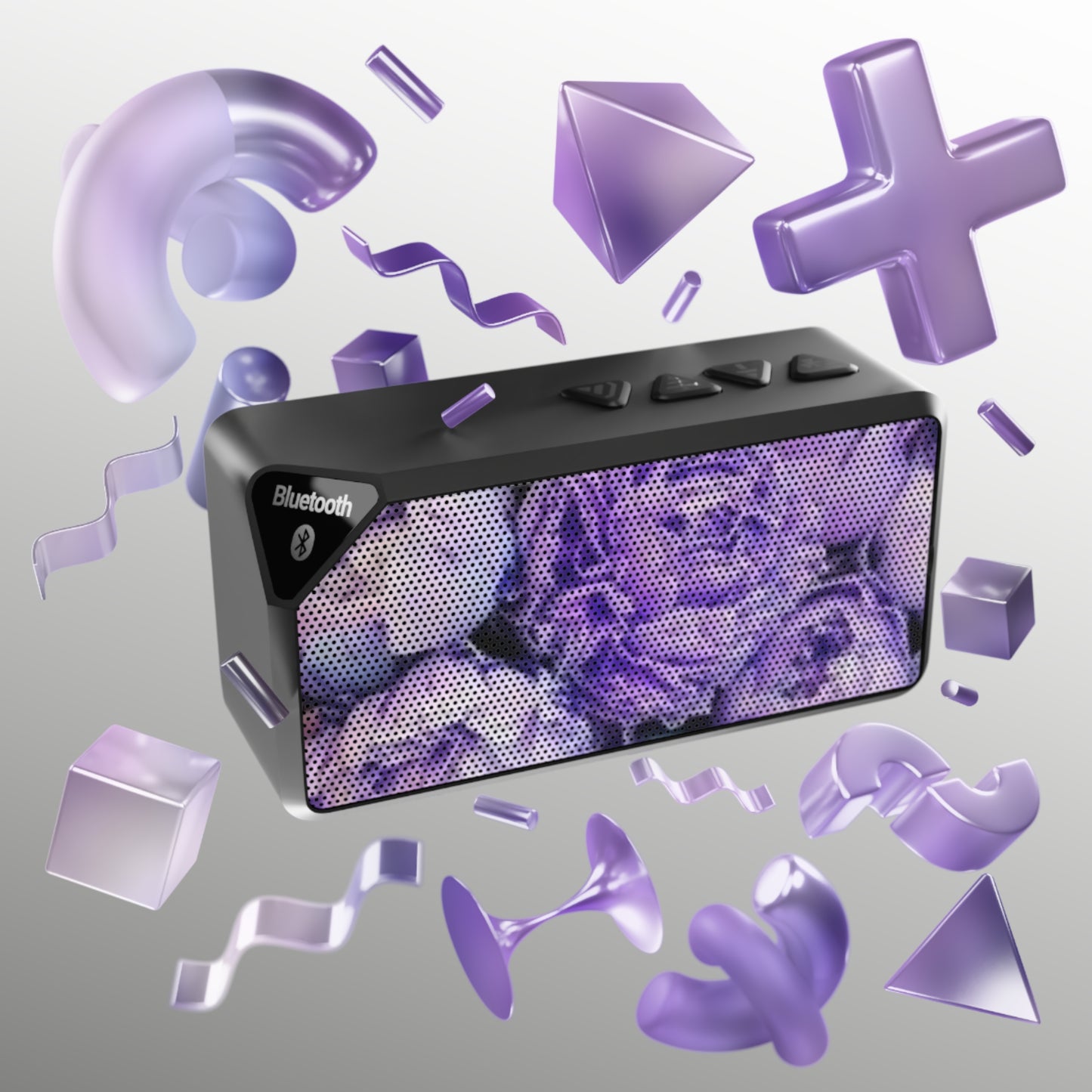 Purple Dahlia Bluetooth Speaker