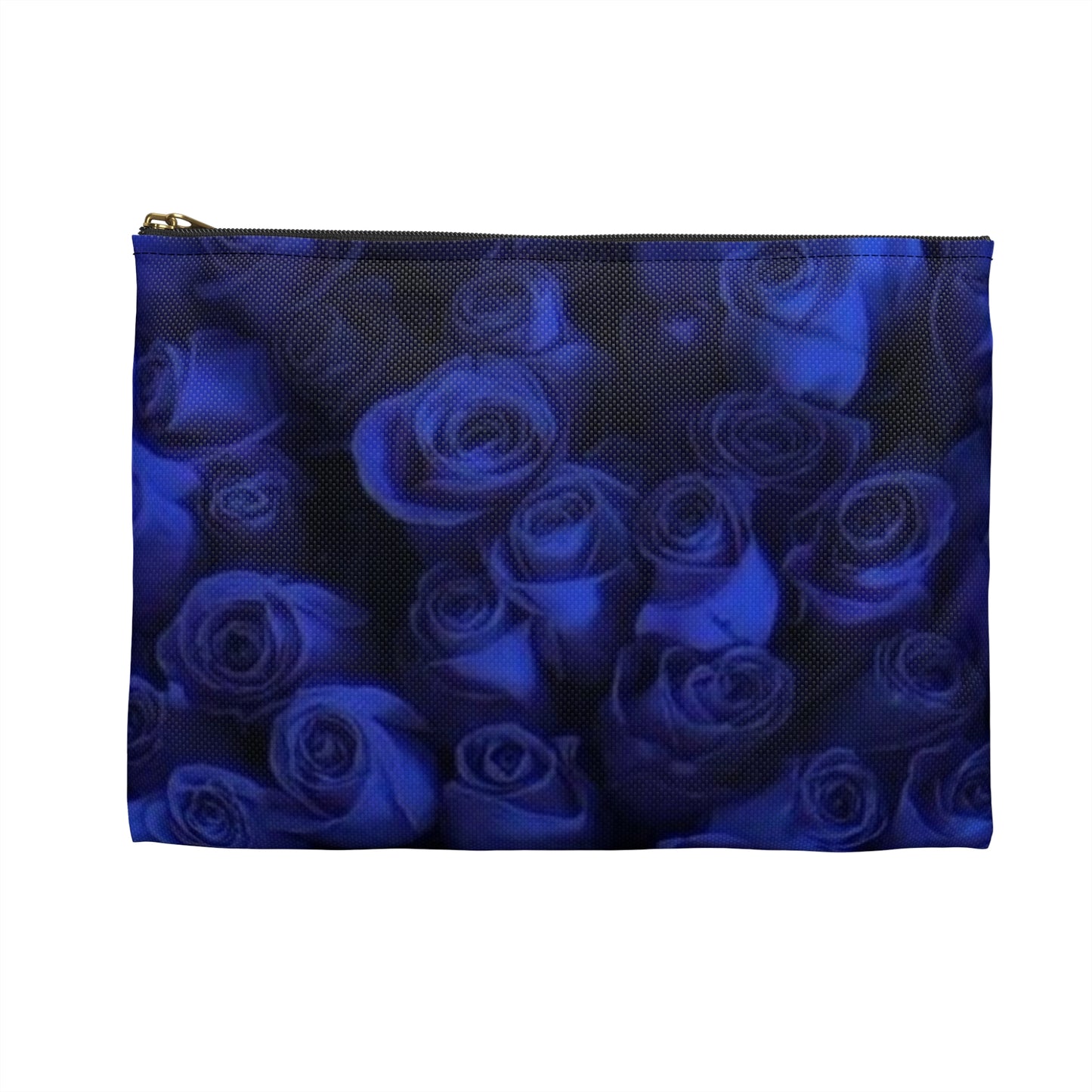 Dark Blue Roses Accessory Pouch
