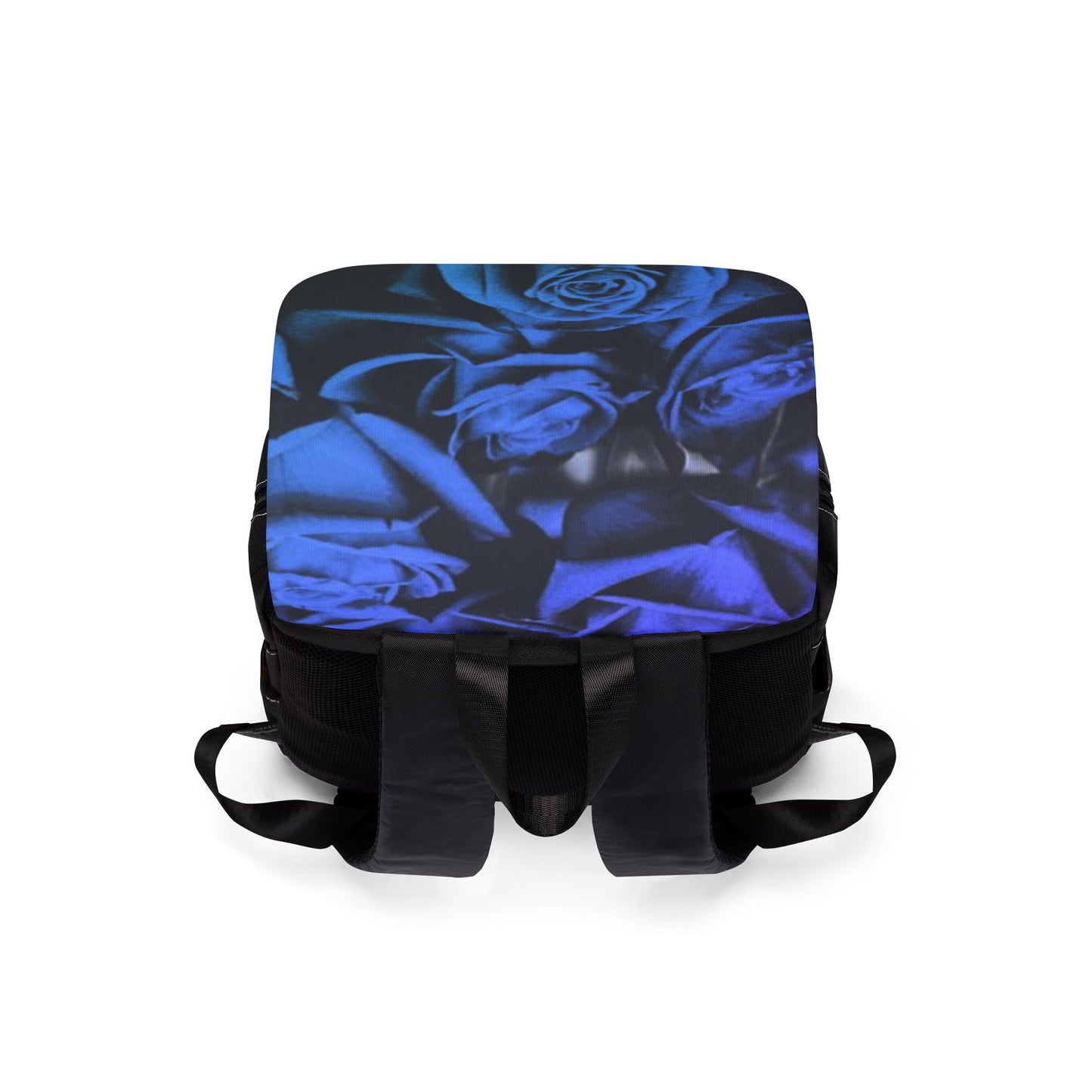 Blue Roses Flap Backpack