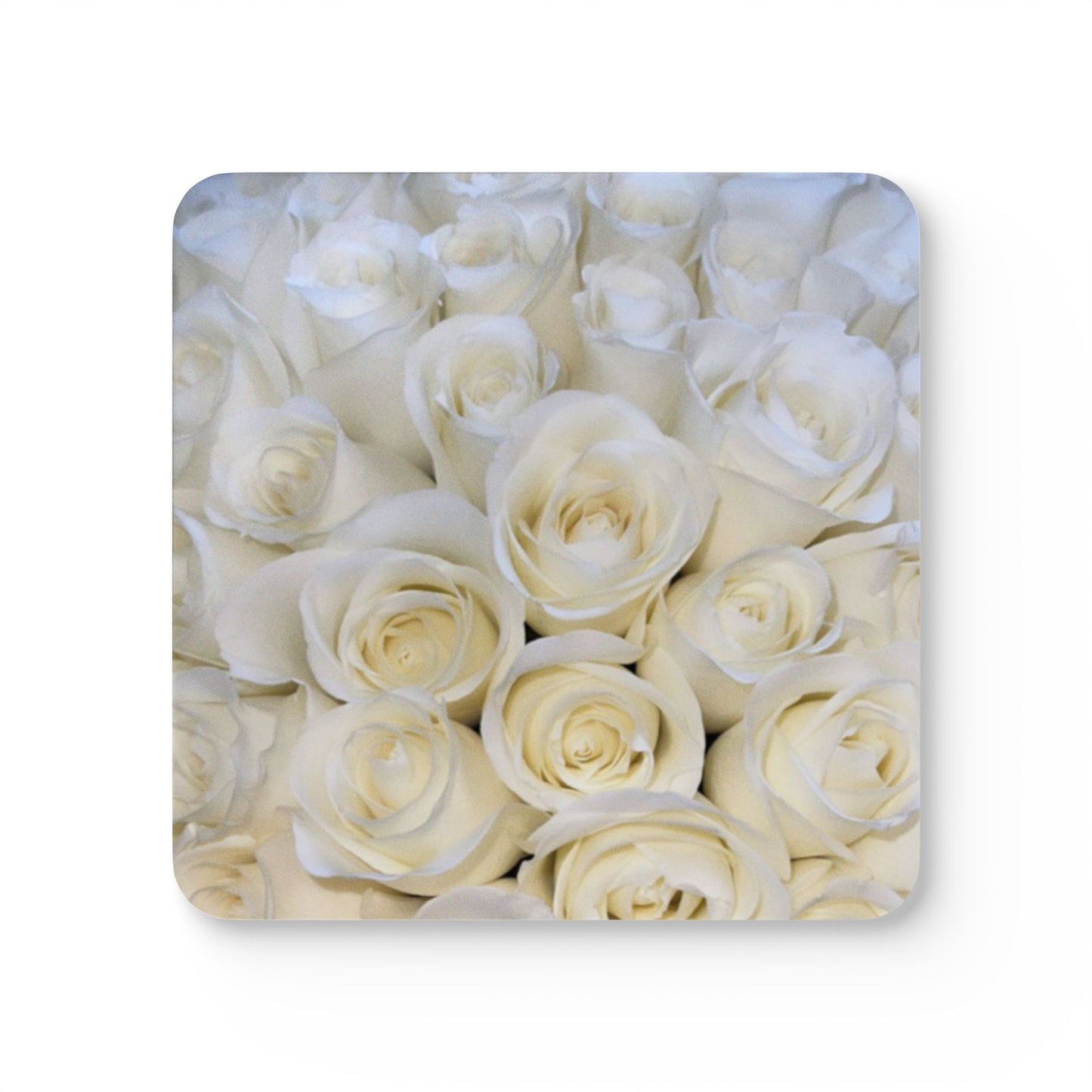 White Roses Coaster Set