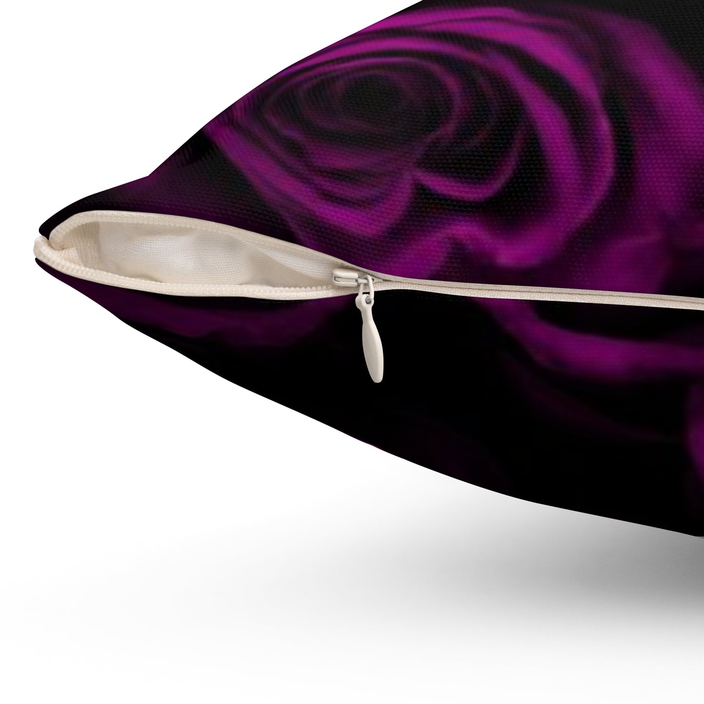 Dark Purple Roses Square Pillow
