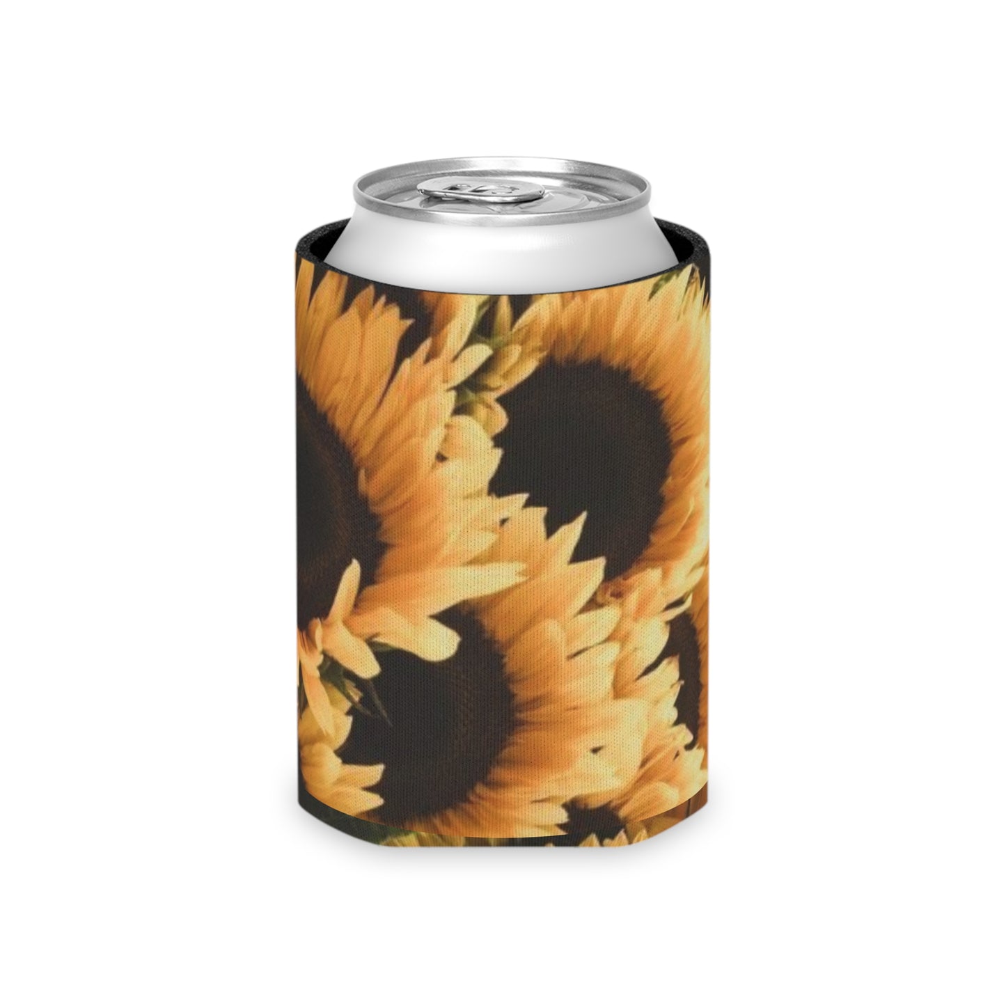 Floral Can Cooler - Sunflower Design