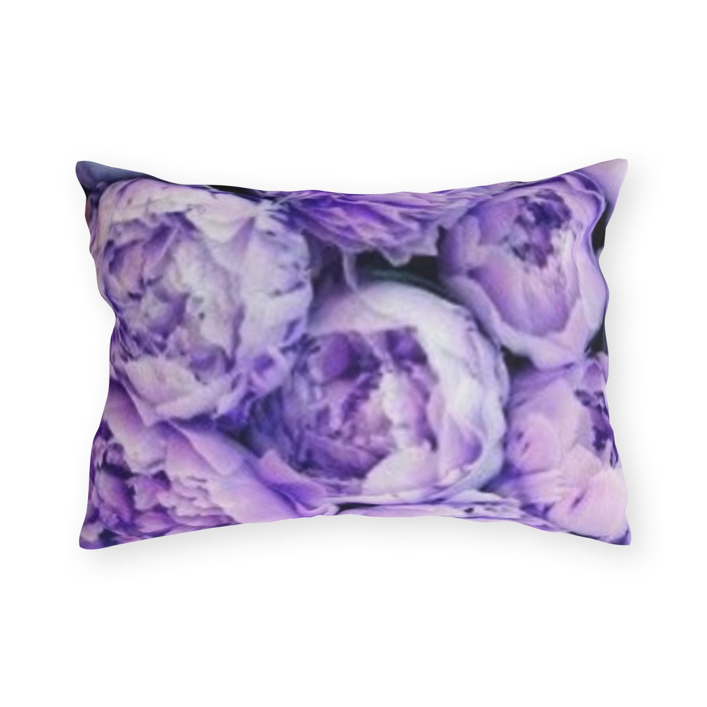 Purple Peony Outdoor Pillow