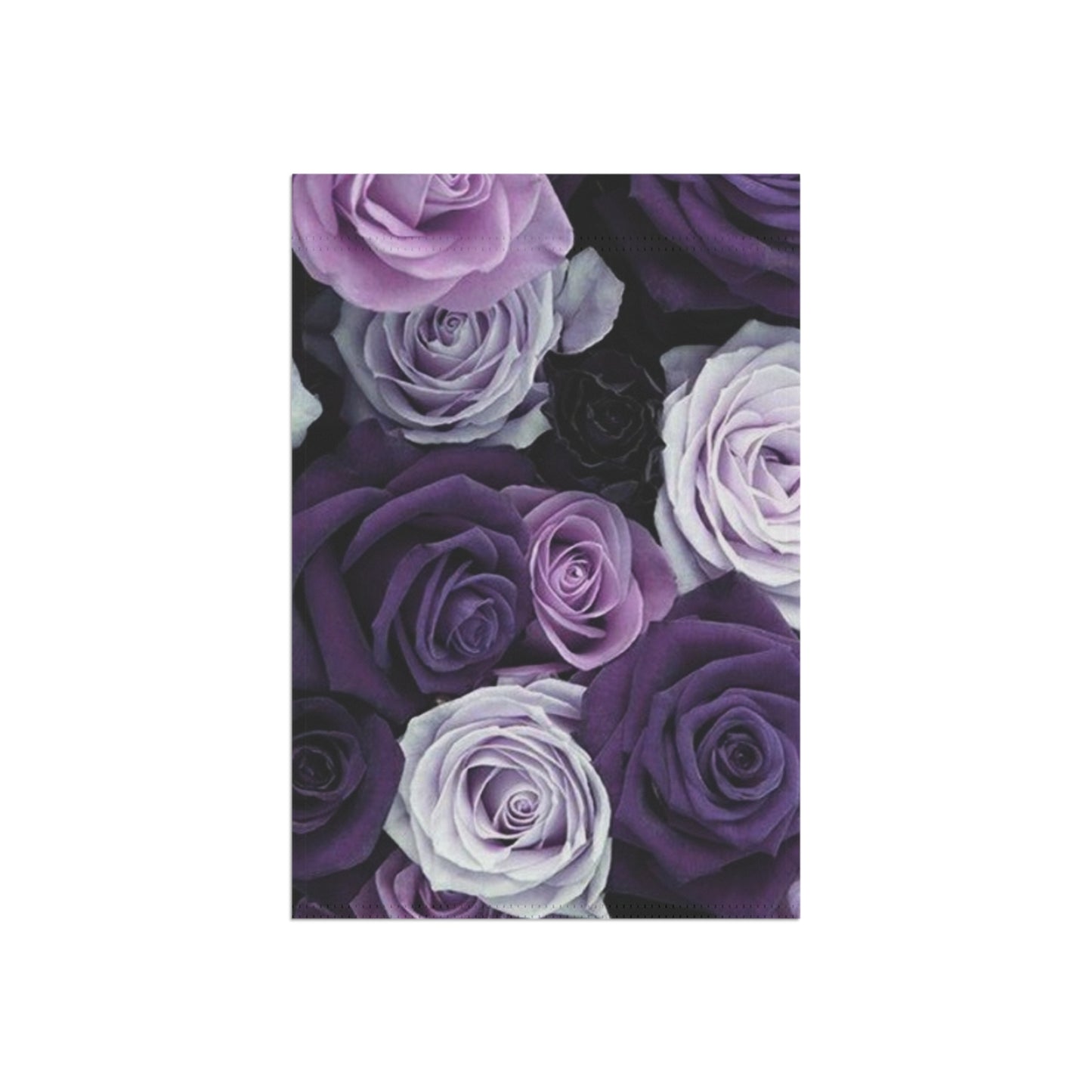 Purple Rose Floral Garden and House Banner – Graceful Outdoor Accent