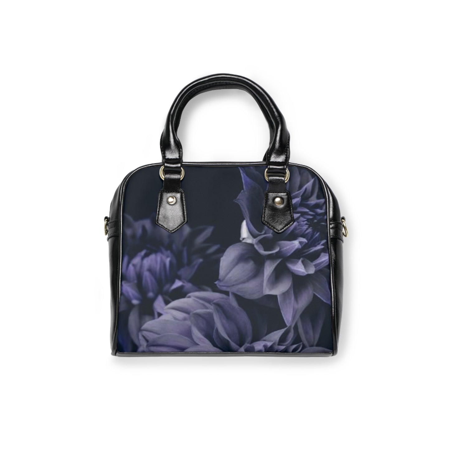 Blue Dahlia Shoulder Handbag