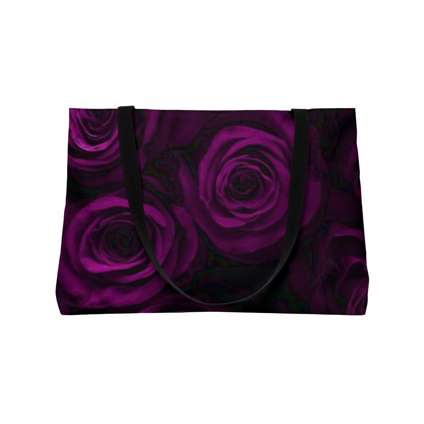 Dark Purple Roses Rectangle Tote Bag