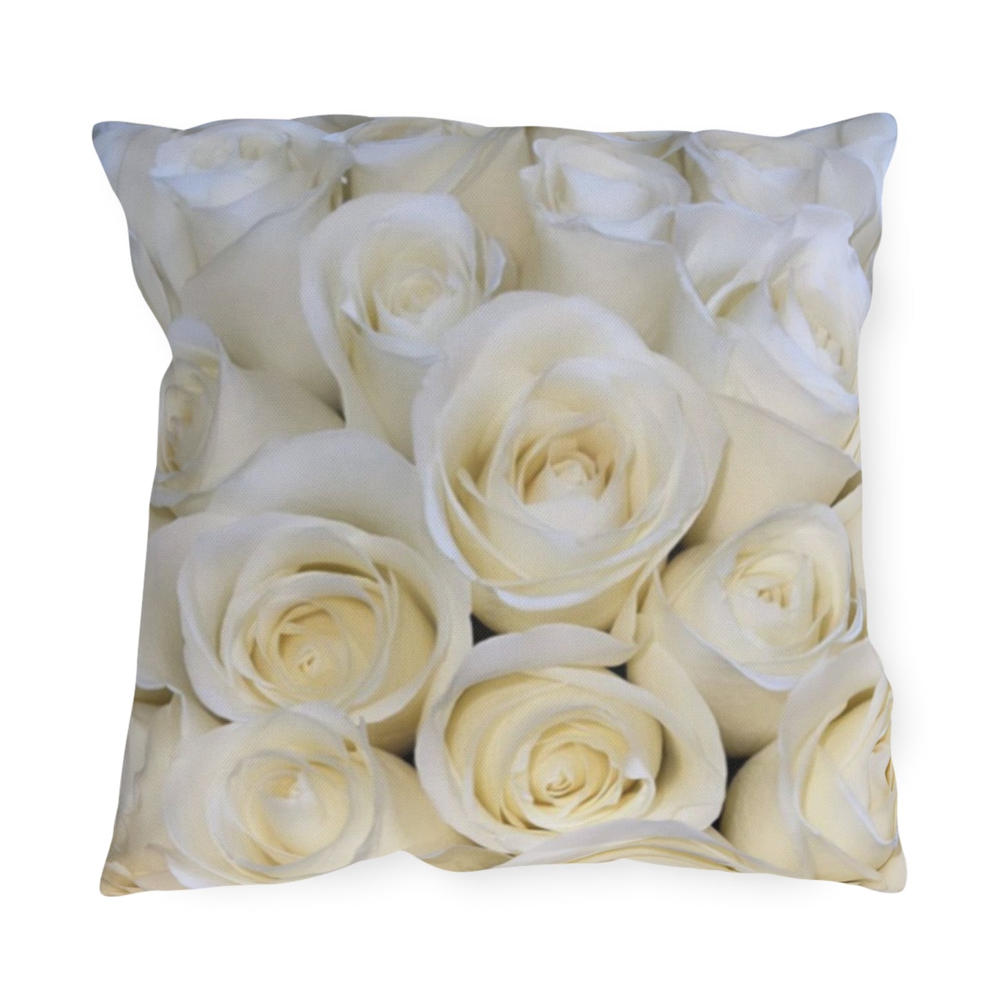 White Roses Outdoor Pillow