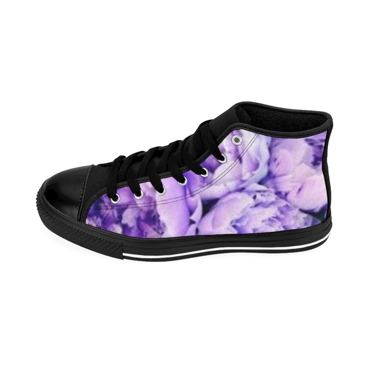 Purple Peony High Top Sneakers