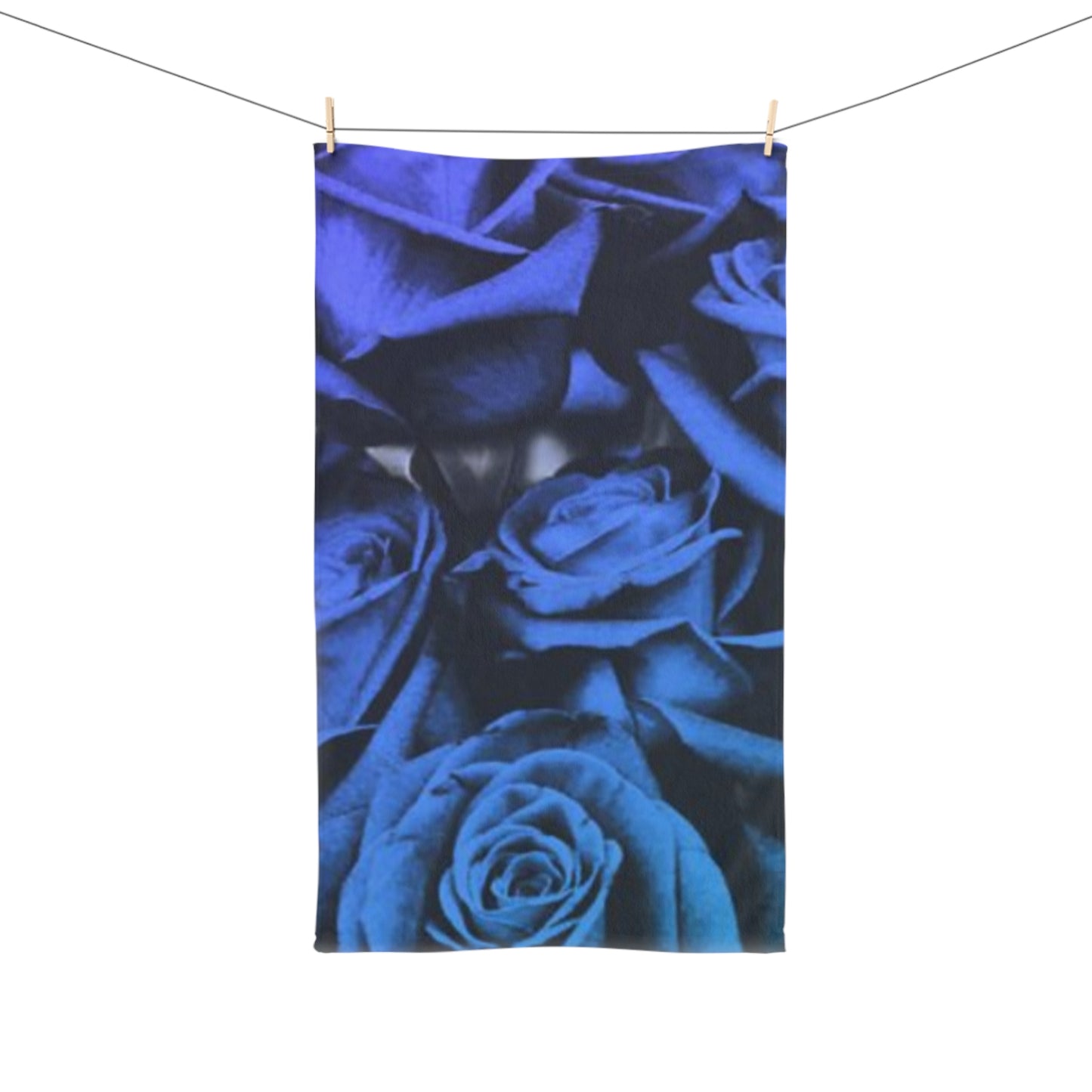 Blue Roses Hand Towel
