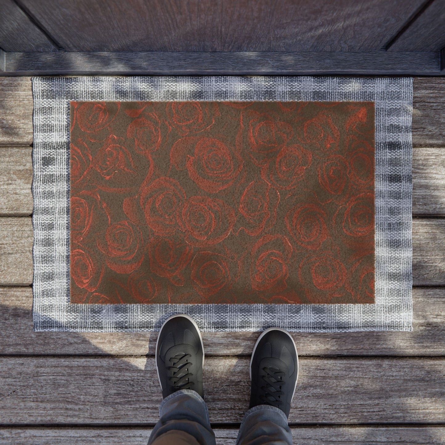 Red Roses Doormat