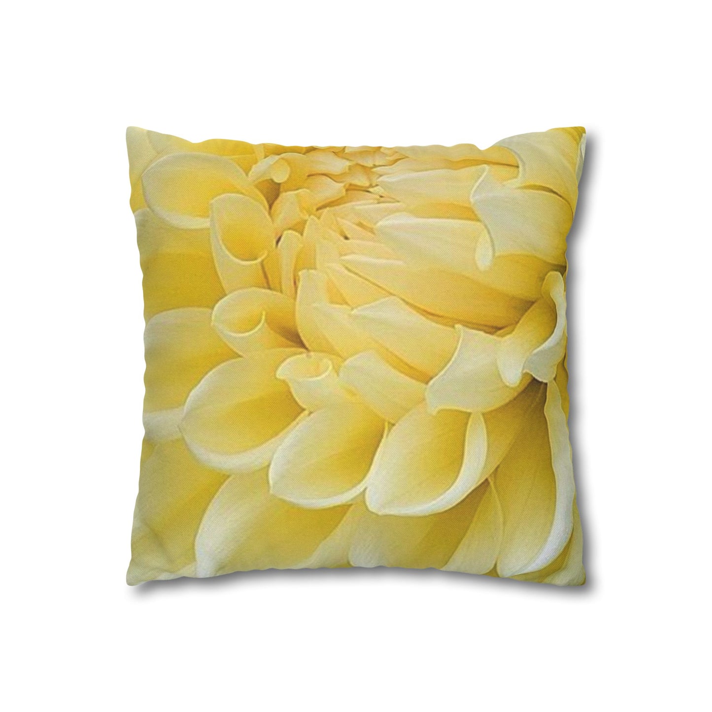 Yellow Dahlia Square Pillowcase