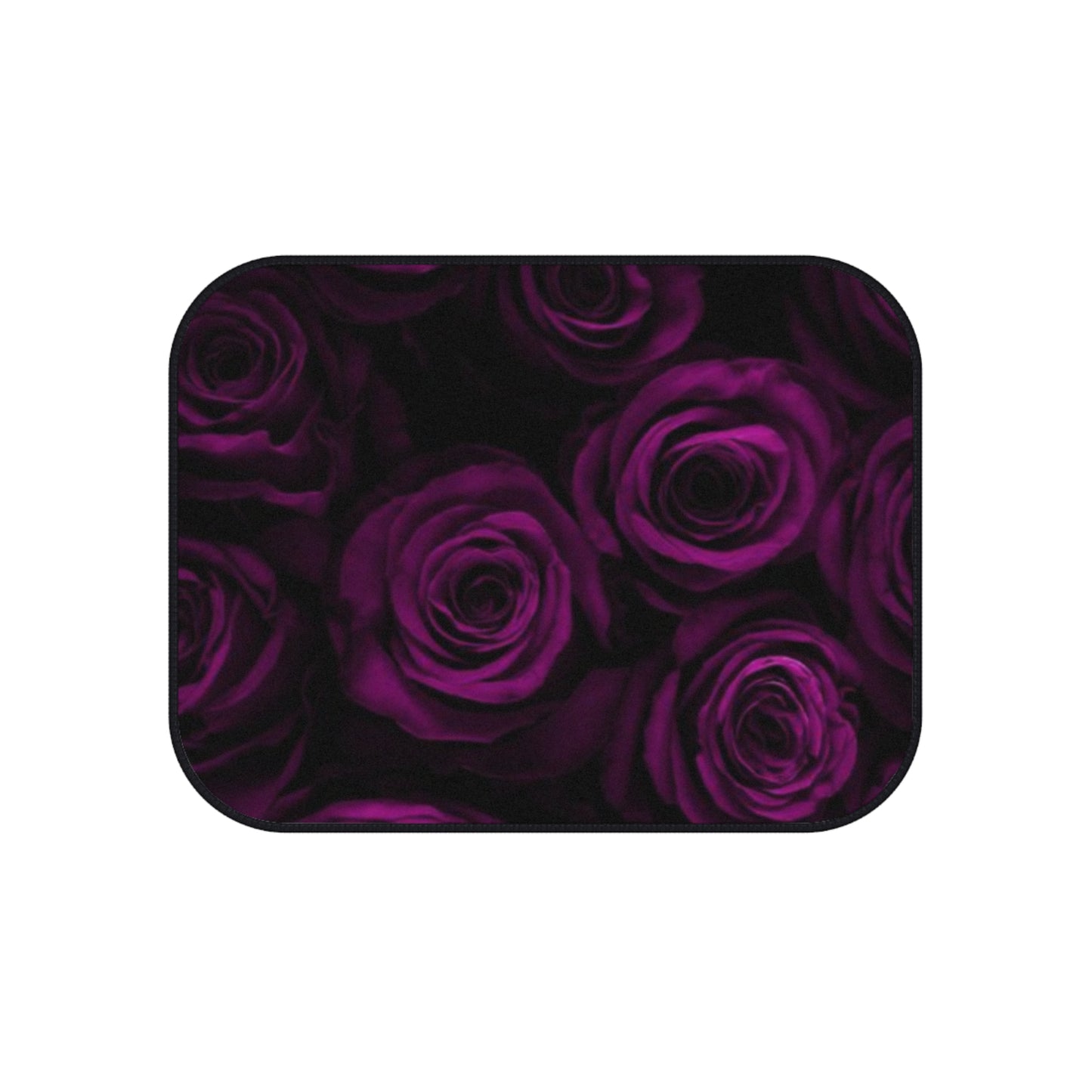 Dark Purple Roses Car Mats (Set of 4)