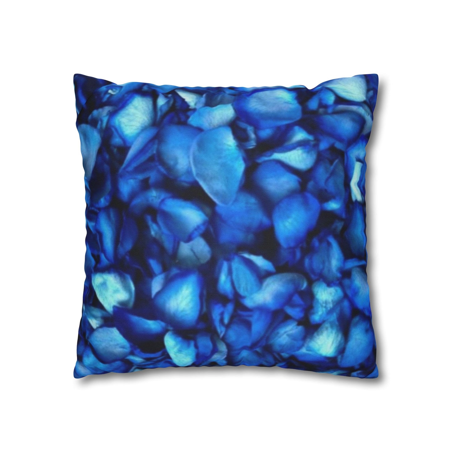 Blue Petals Square Pillowcase