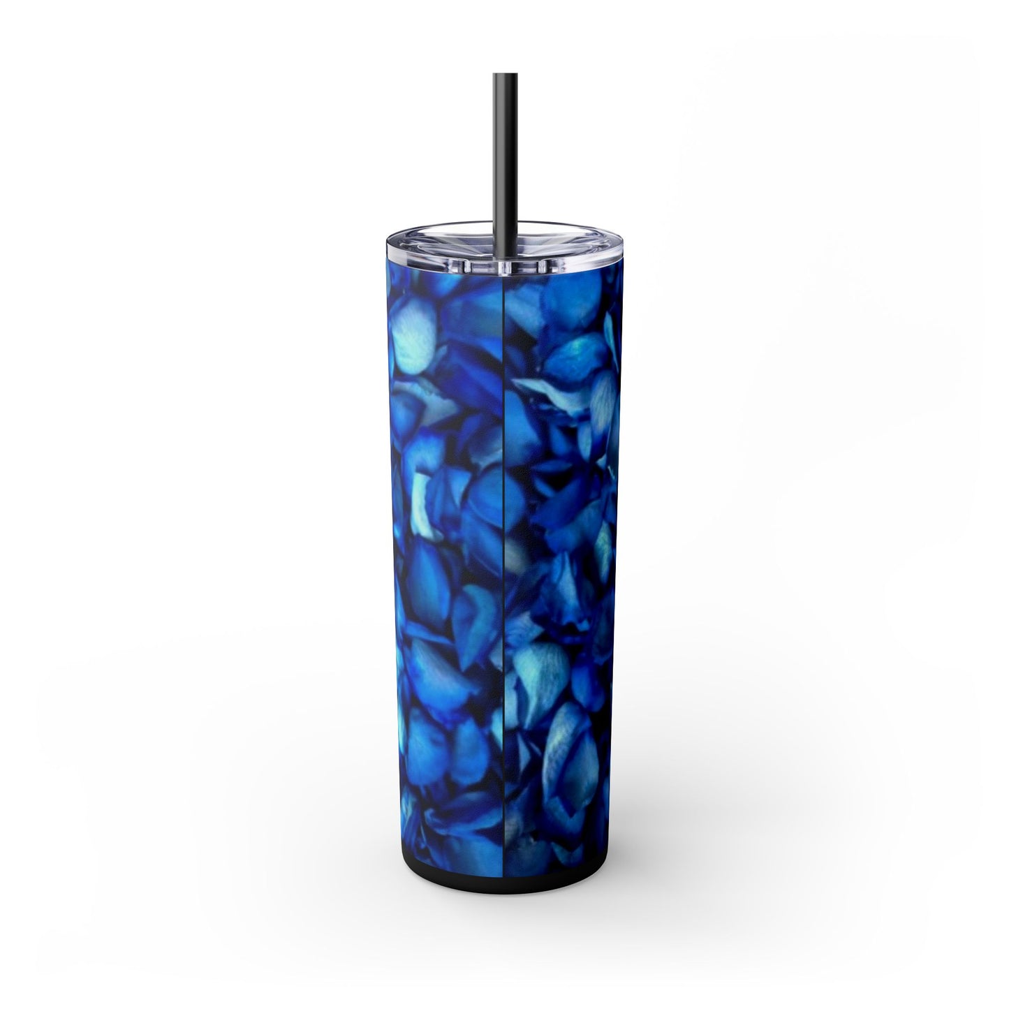 Blue Petals Skinny Tumbler – Durable Stainless Steel 20 oz