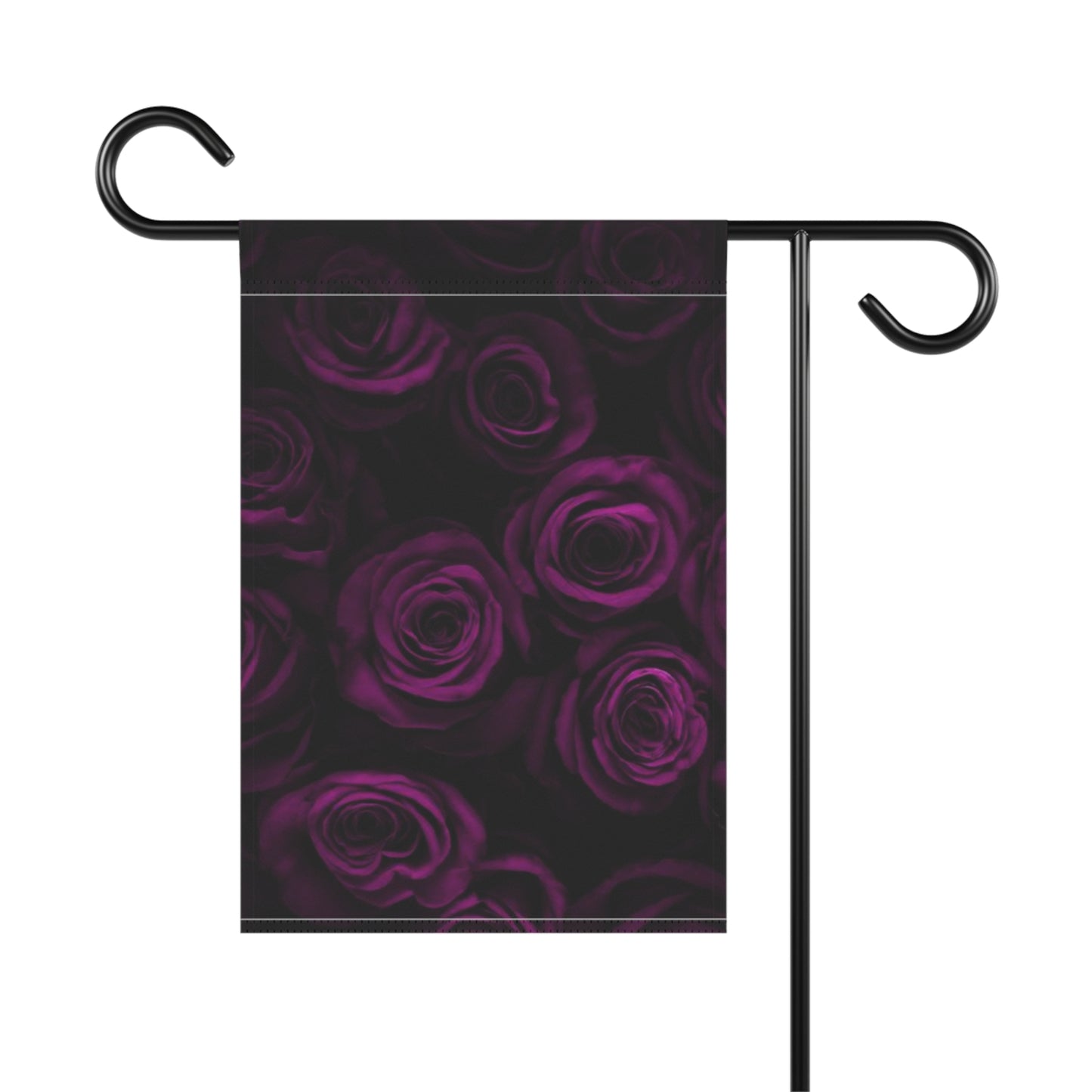 Dark Purple Roses Garden & House Banner