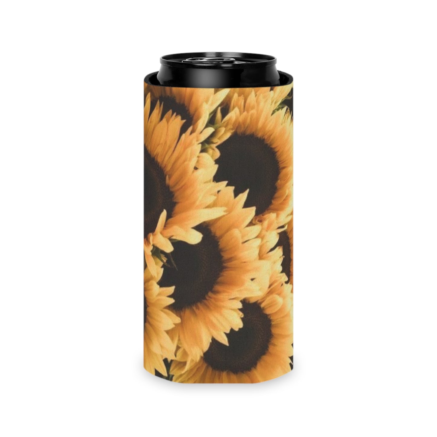 Floral Can Cooler - Sunflower Design