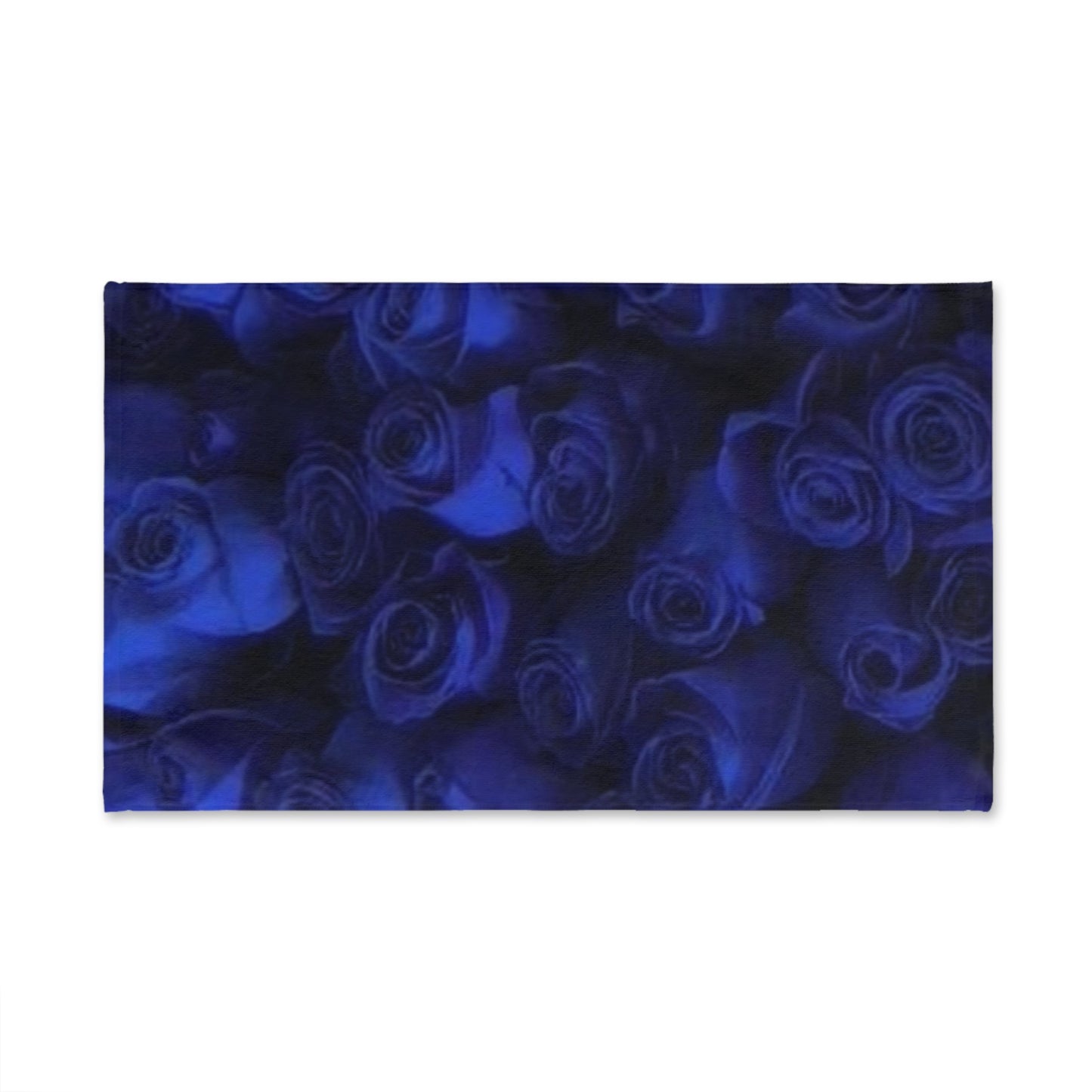 Dark Blue Roses Hand Towel