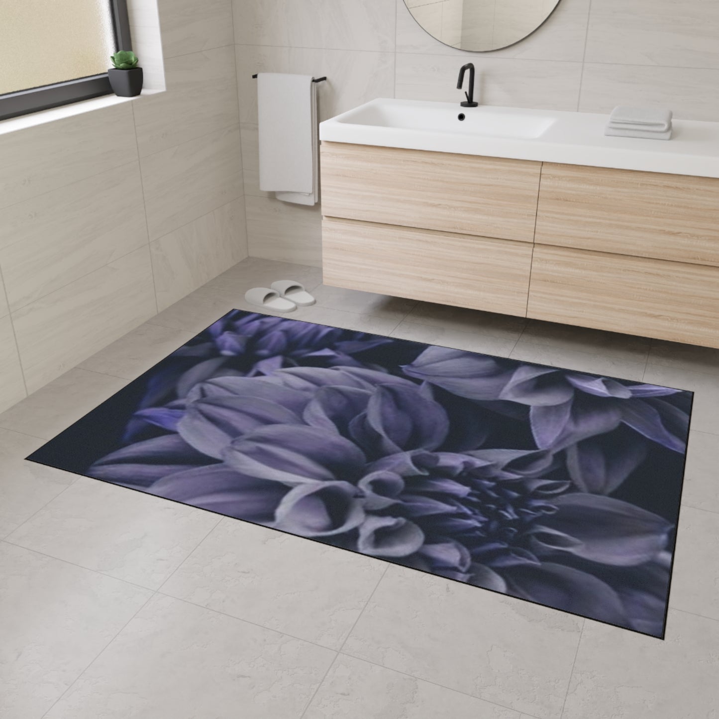 Blue Dahlia Heavy Duty Floor Mat