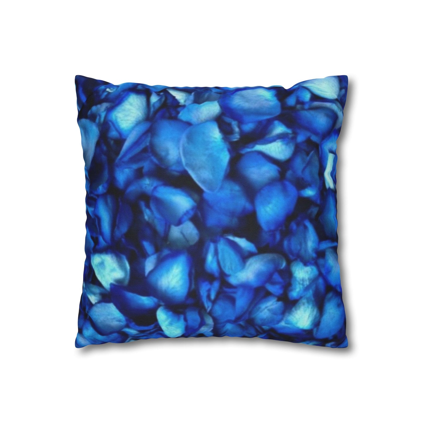 Blue Petals Square Pillowcase