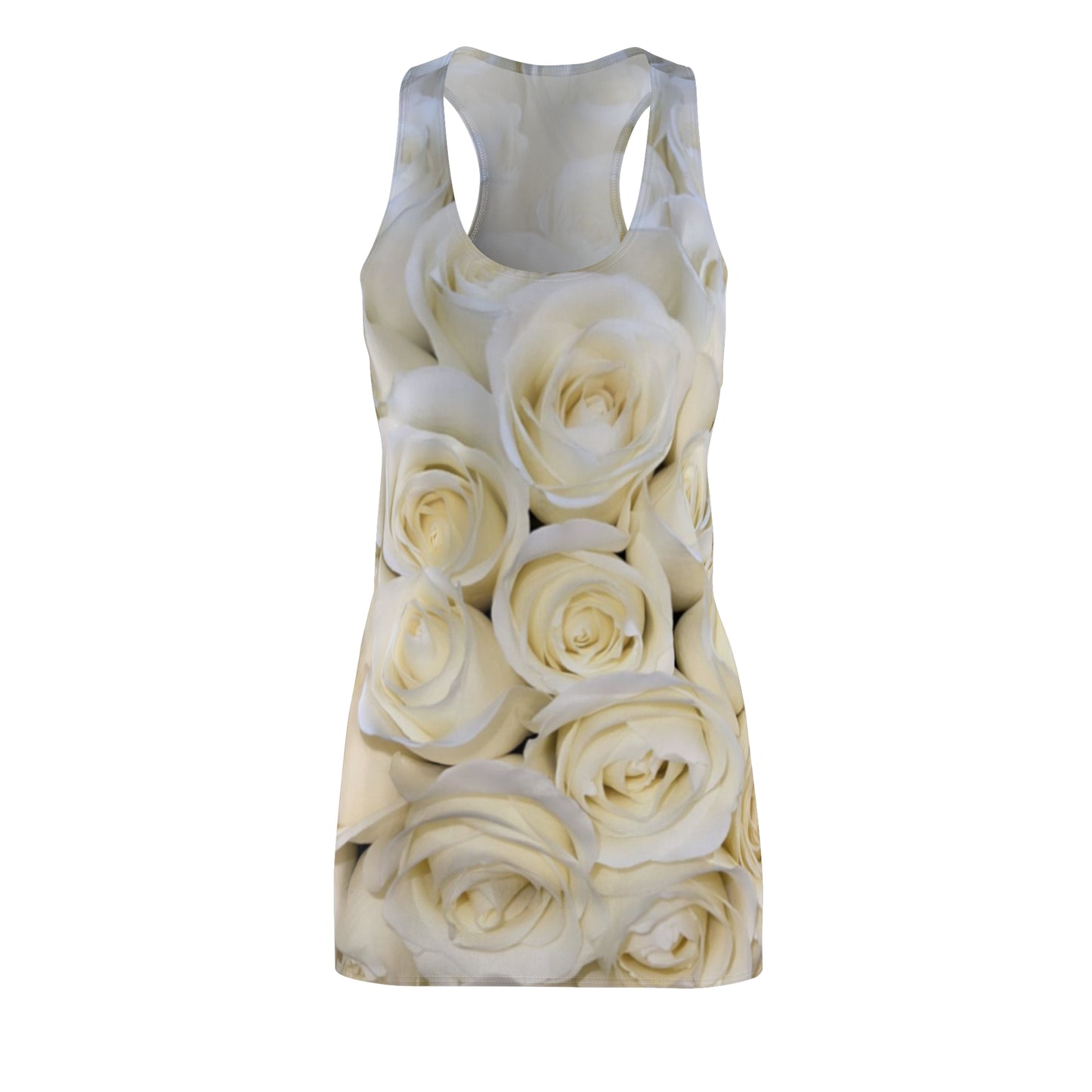 White Roses Racerback Dress