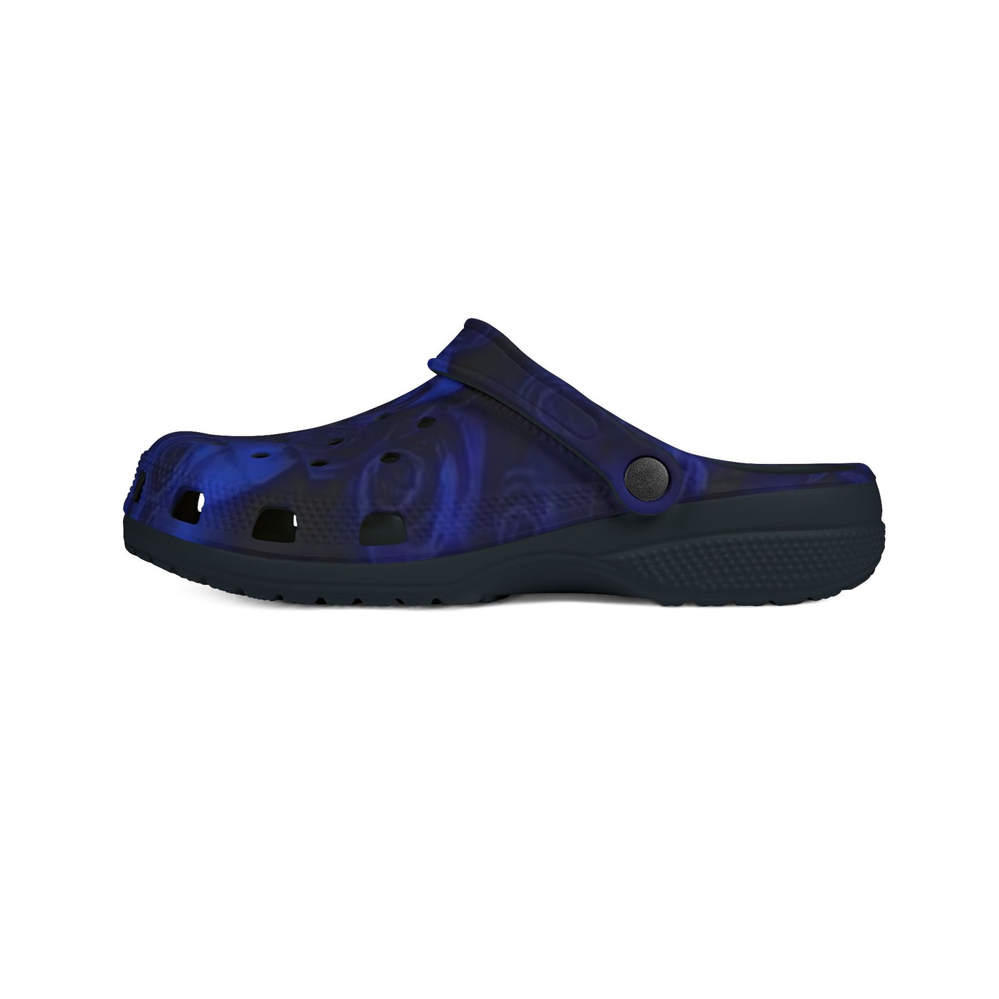 Dark Blue Roses Foam Shoes