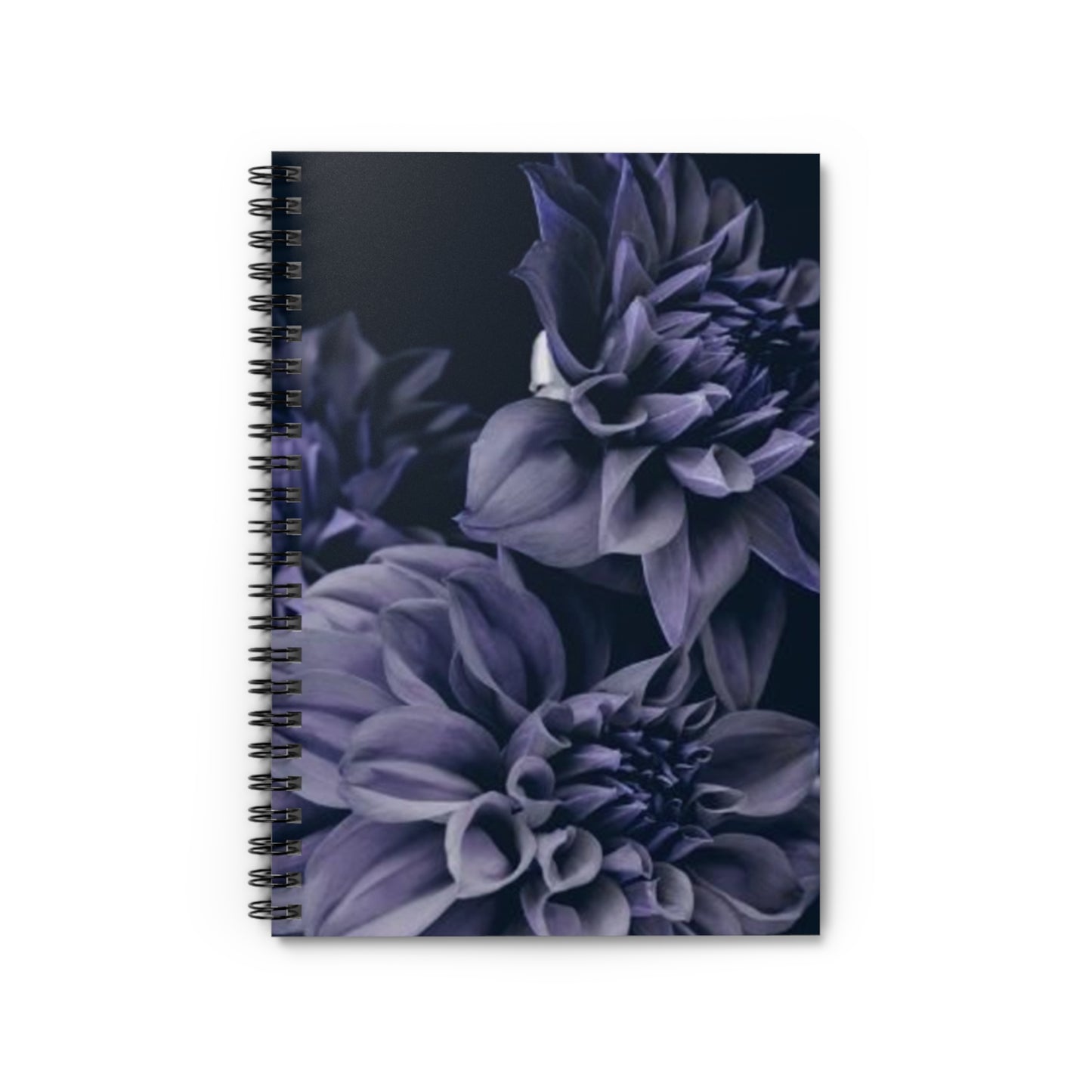 Blue Dahlia Spiral Notebook - Ruled Line