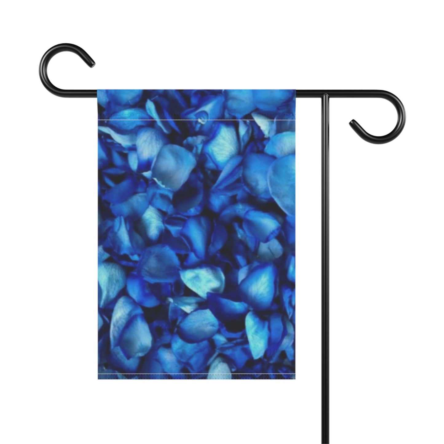 Blue Petals Floral Garden and House Banner – Peaceful Outdoor Decor