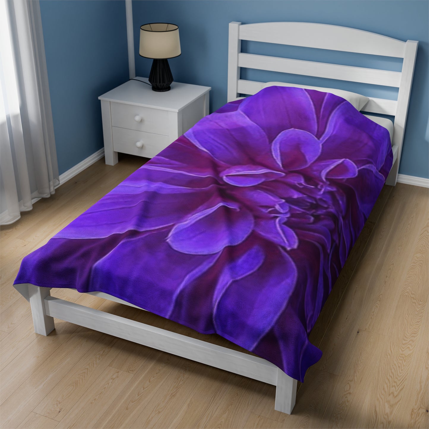 Purple Dahlia Blanket