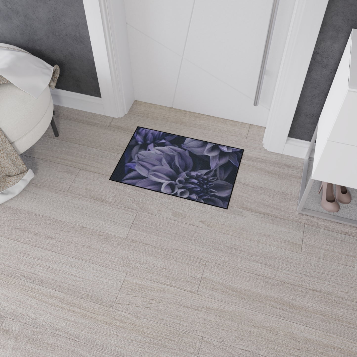 Blue Dahlia Heavy Duty Floor Mat