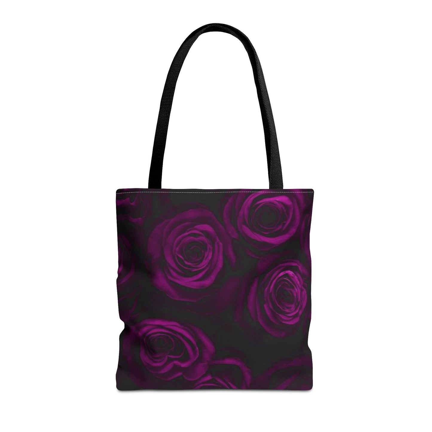 Dark Purple Roses Square Tote Bag