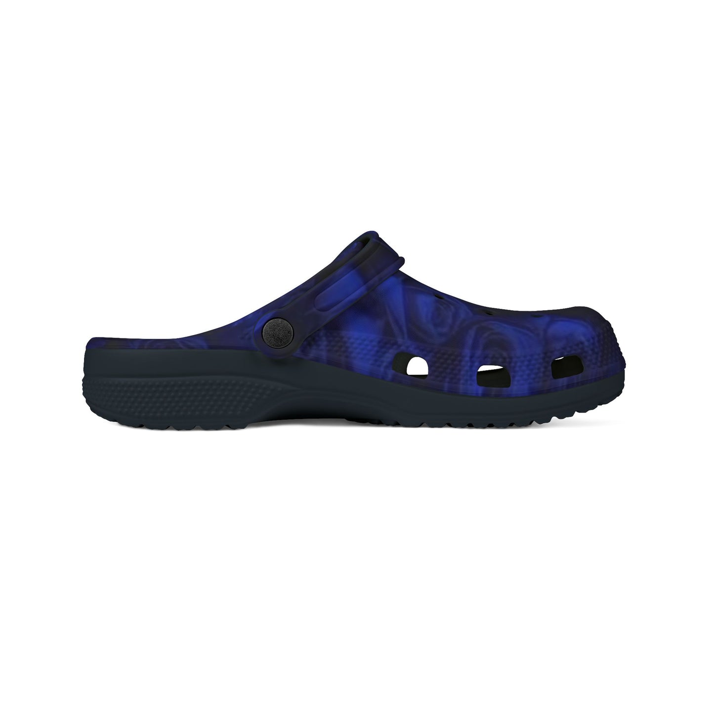 Dark Blue Roses Foam Shoes