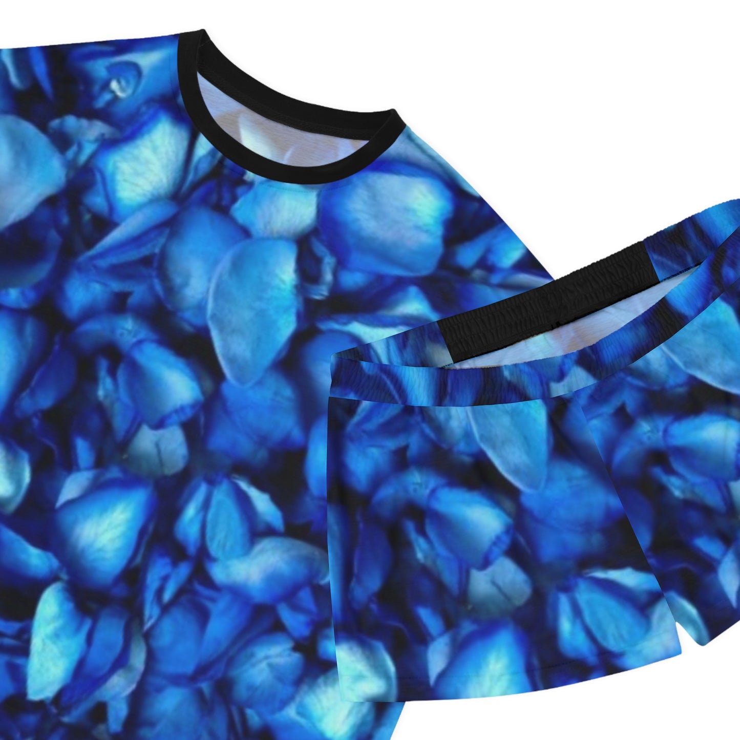 Blue Petals Pajama Set