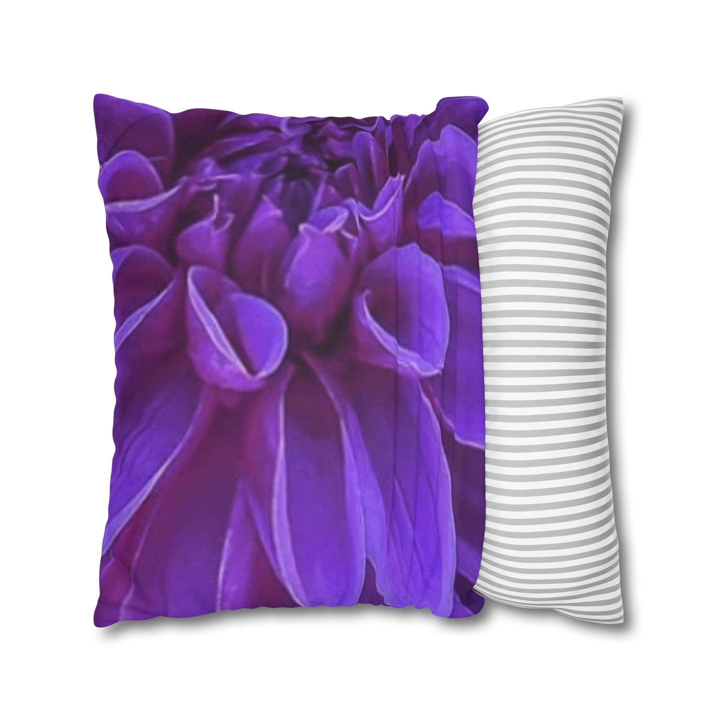 Purple Dahlia Square Pillowcase