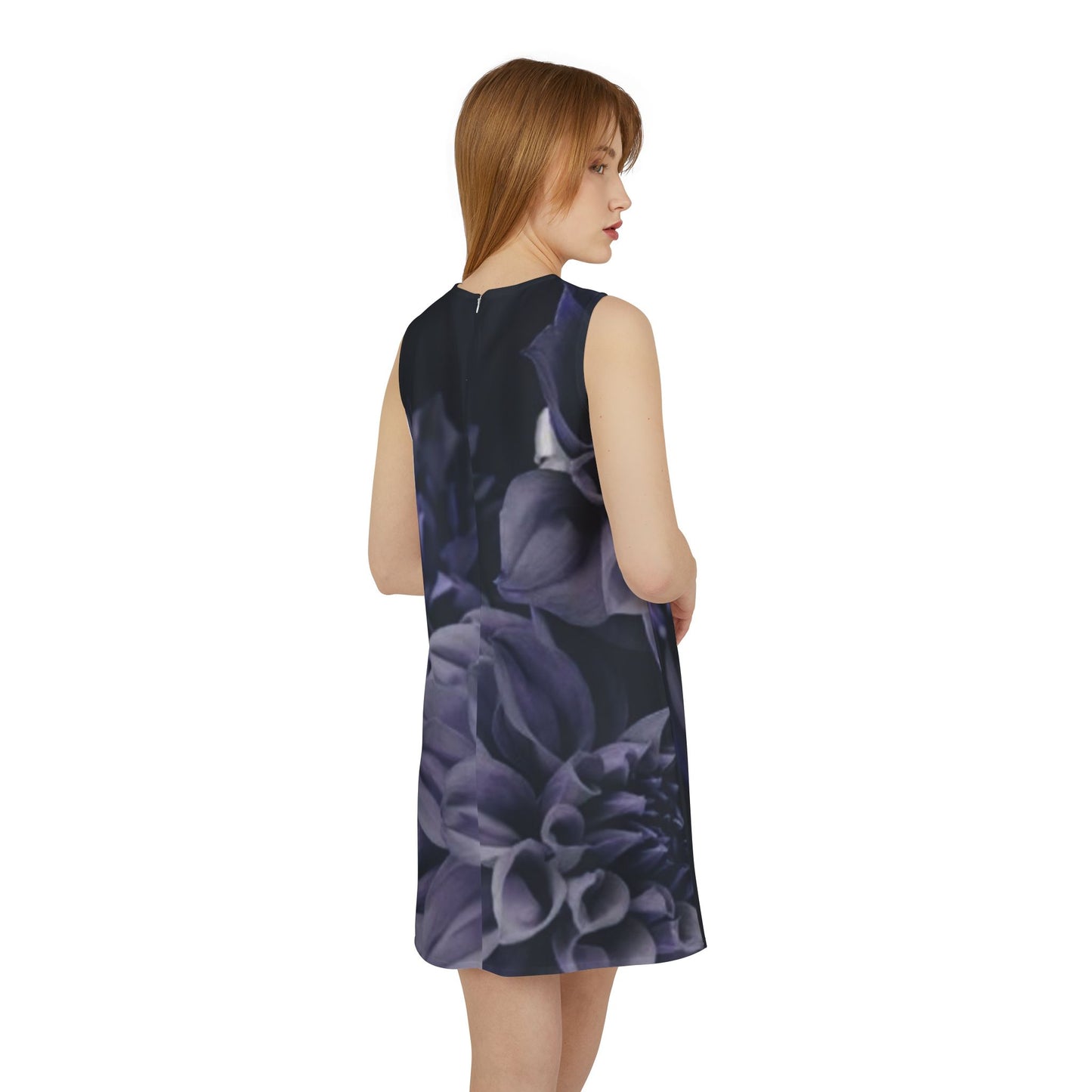 Blue Dahlia Sleeveless Dress