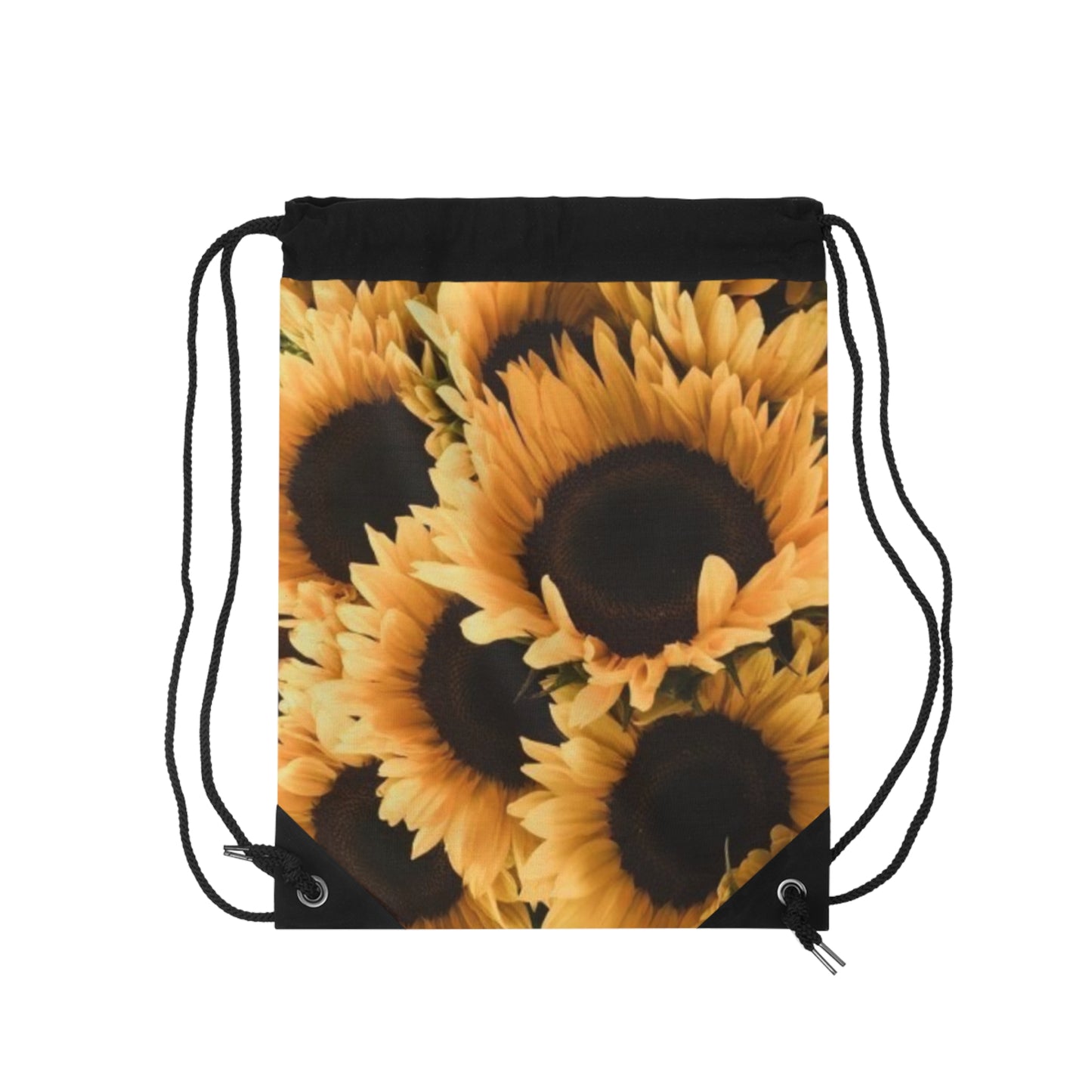 Sunflower Floral Drawstring Bag