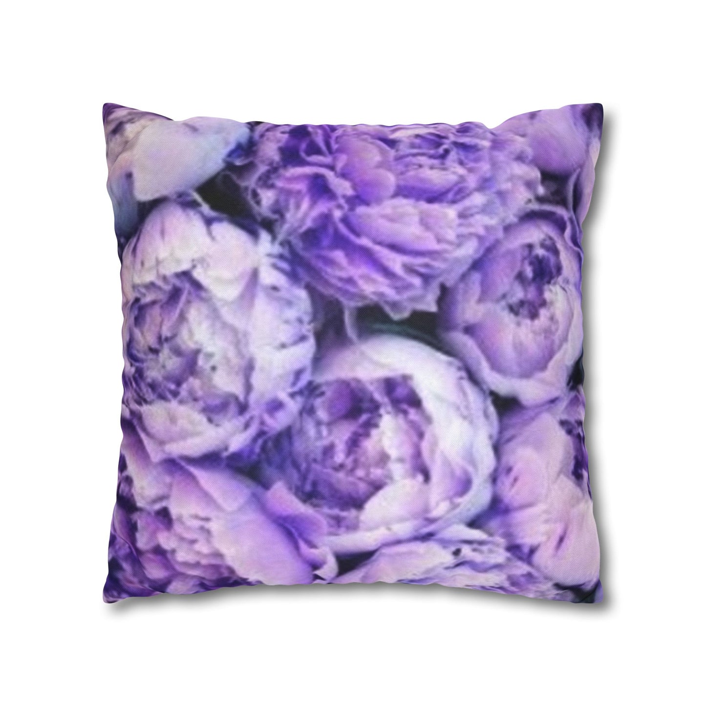 Purple Peony Square Pillowcase