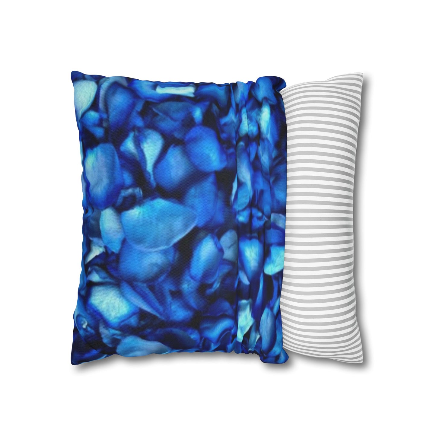 Blue Petals Square Pillowcase