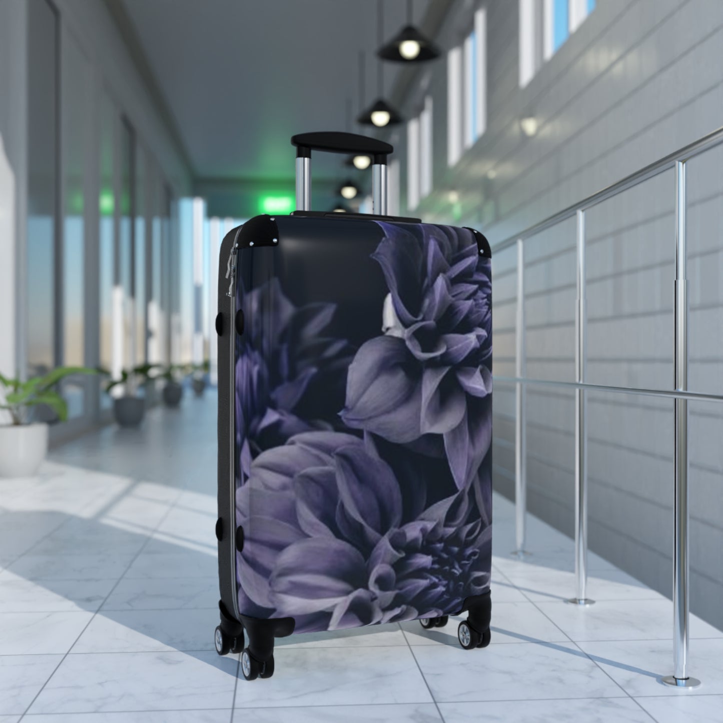 Blue Dahlia Suitcase