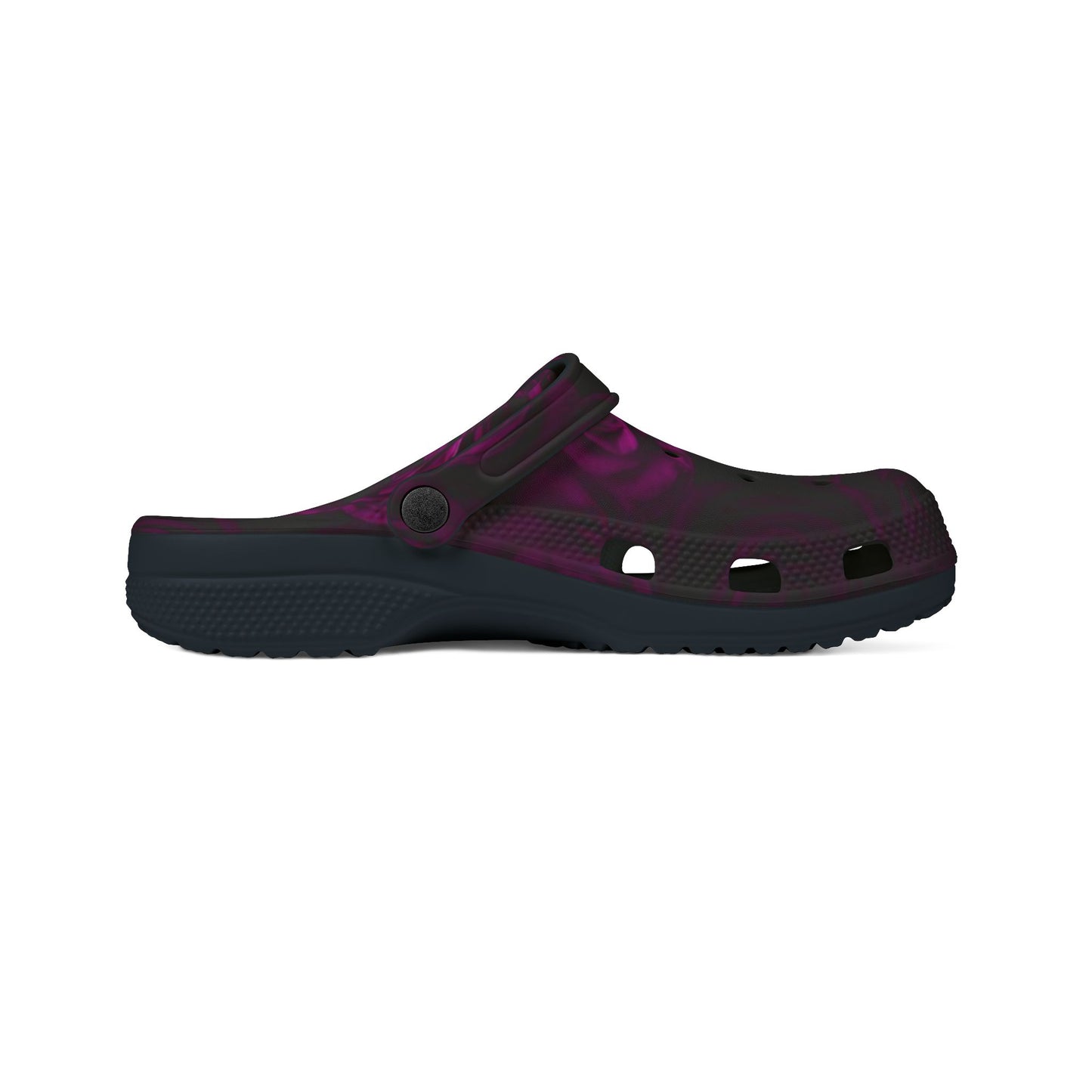 Dark Purple Roses Foam Shoes
