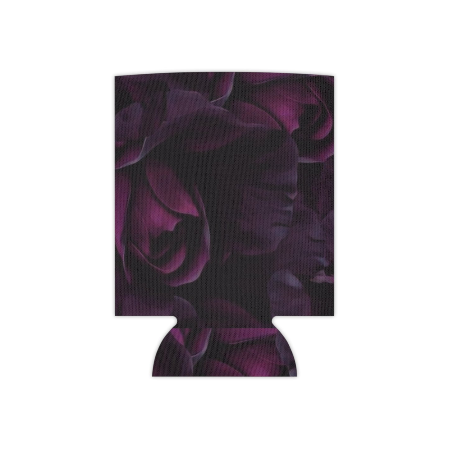 Dark Purple Floral Can Cooler