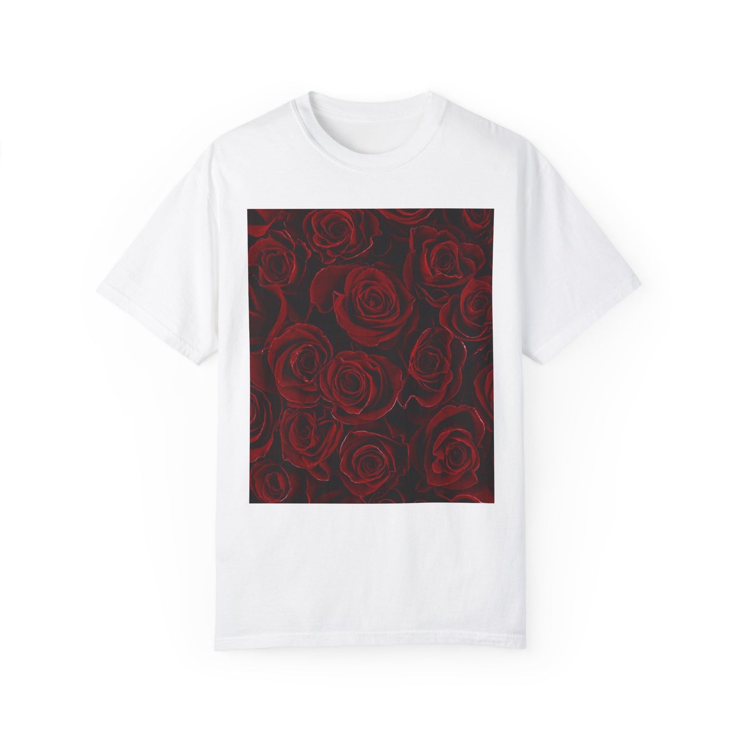 Red Roses Floral T-shirt Relaxed Fit