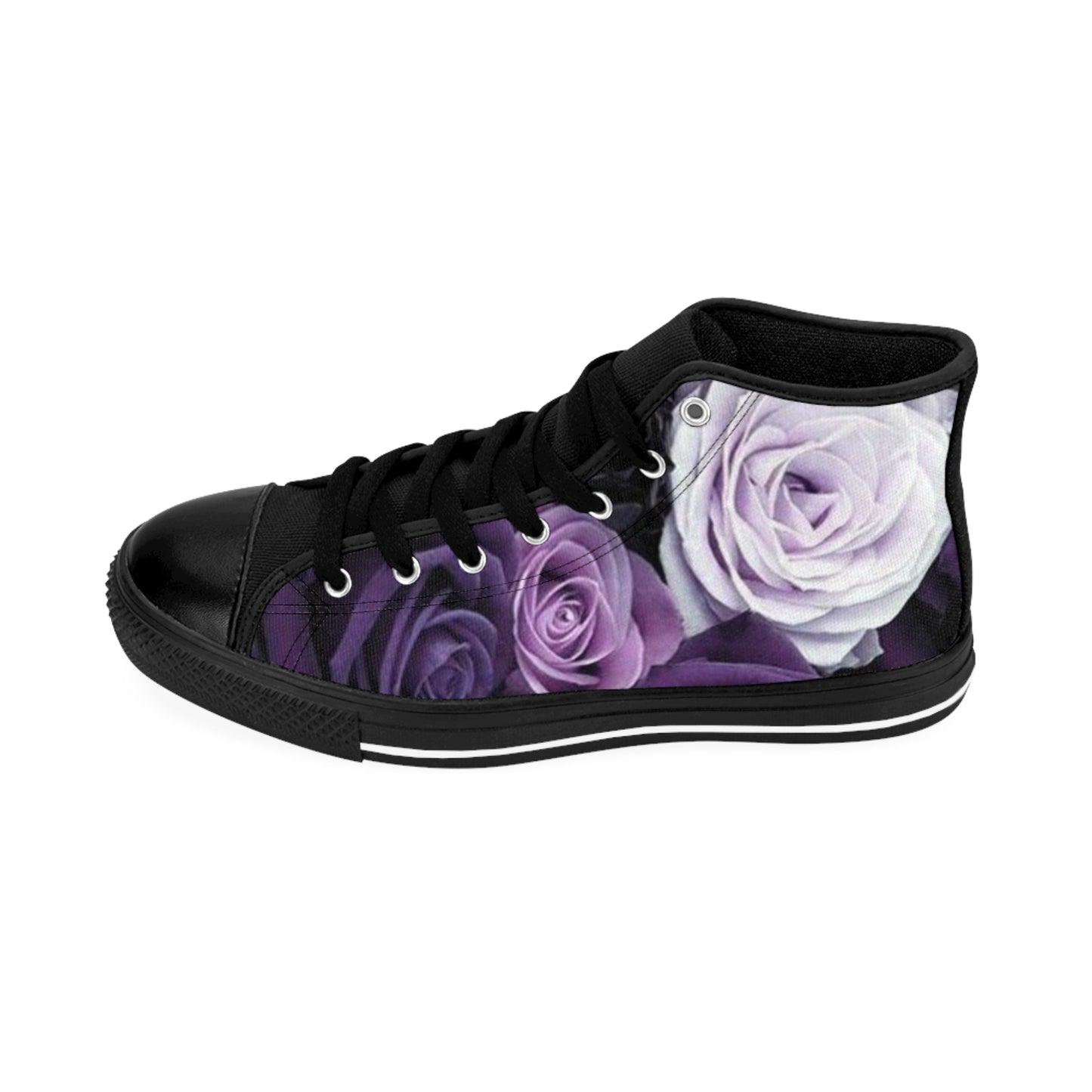 Purple Roses High Top Sneakers